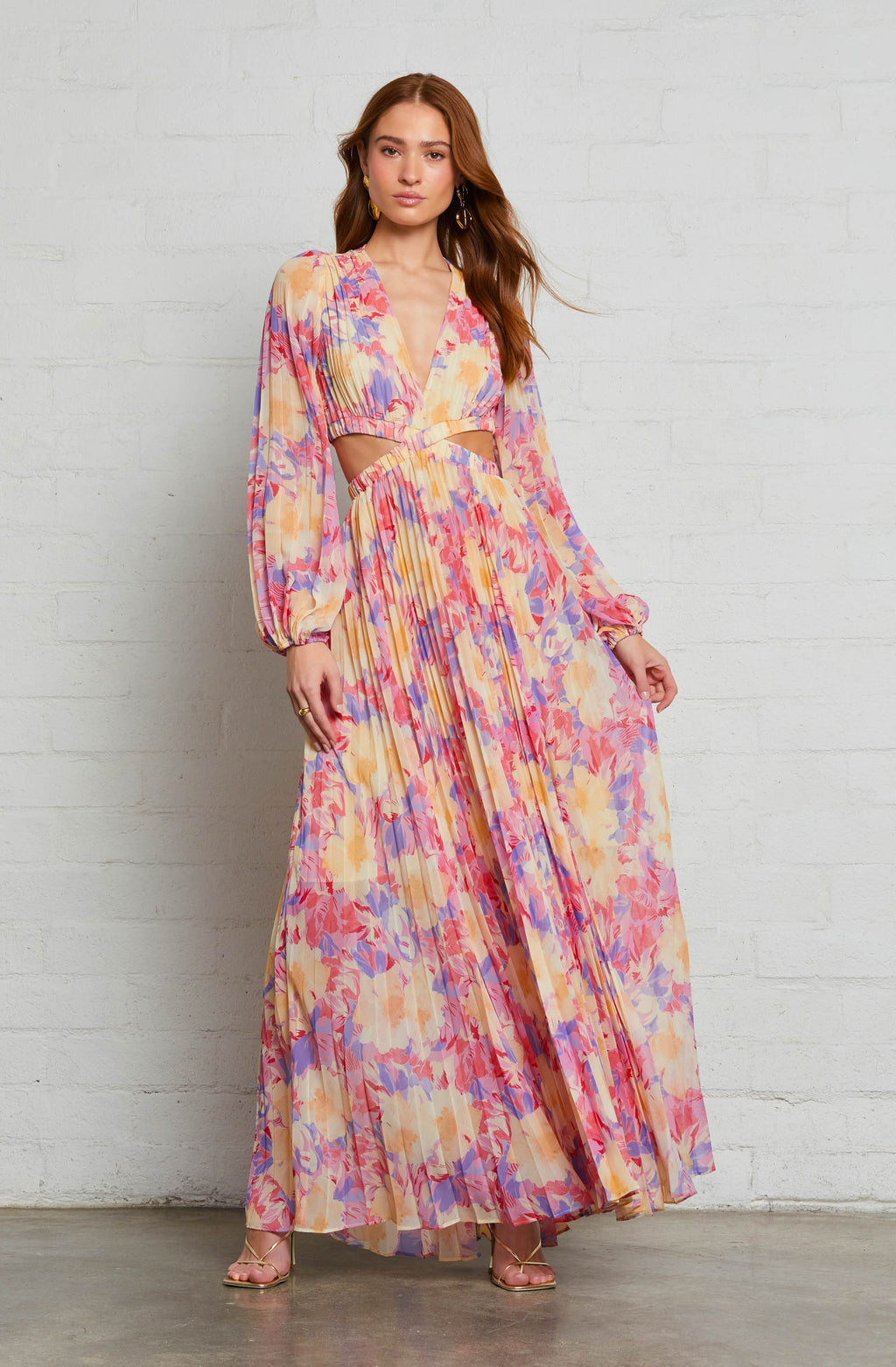 Revery Floral Long Sleeve Maxi Dress