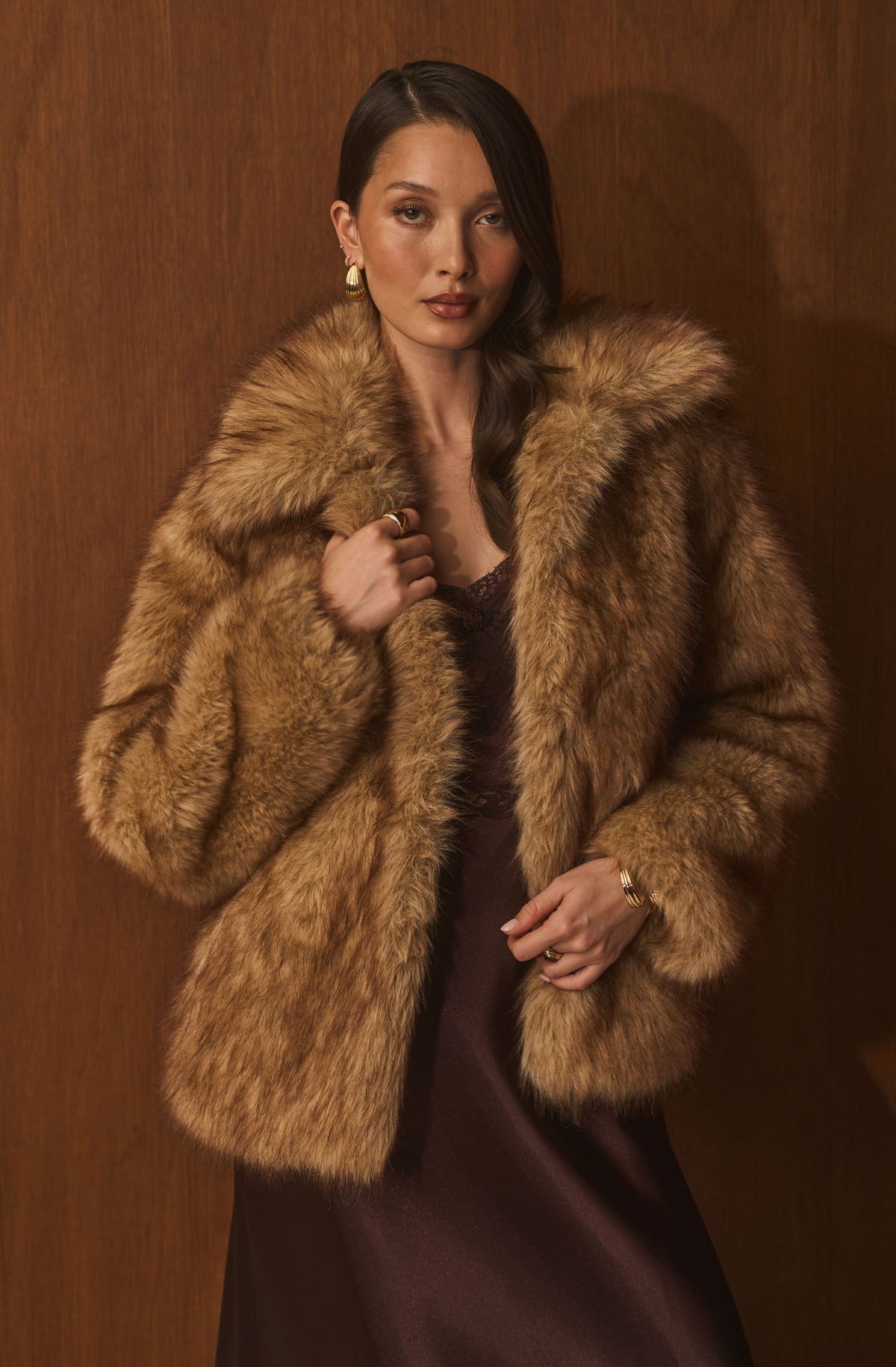 Zillah Oversized Faux Fur Jacket