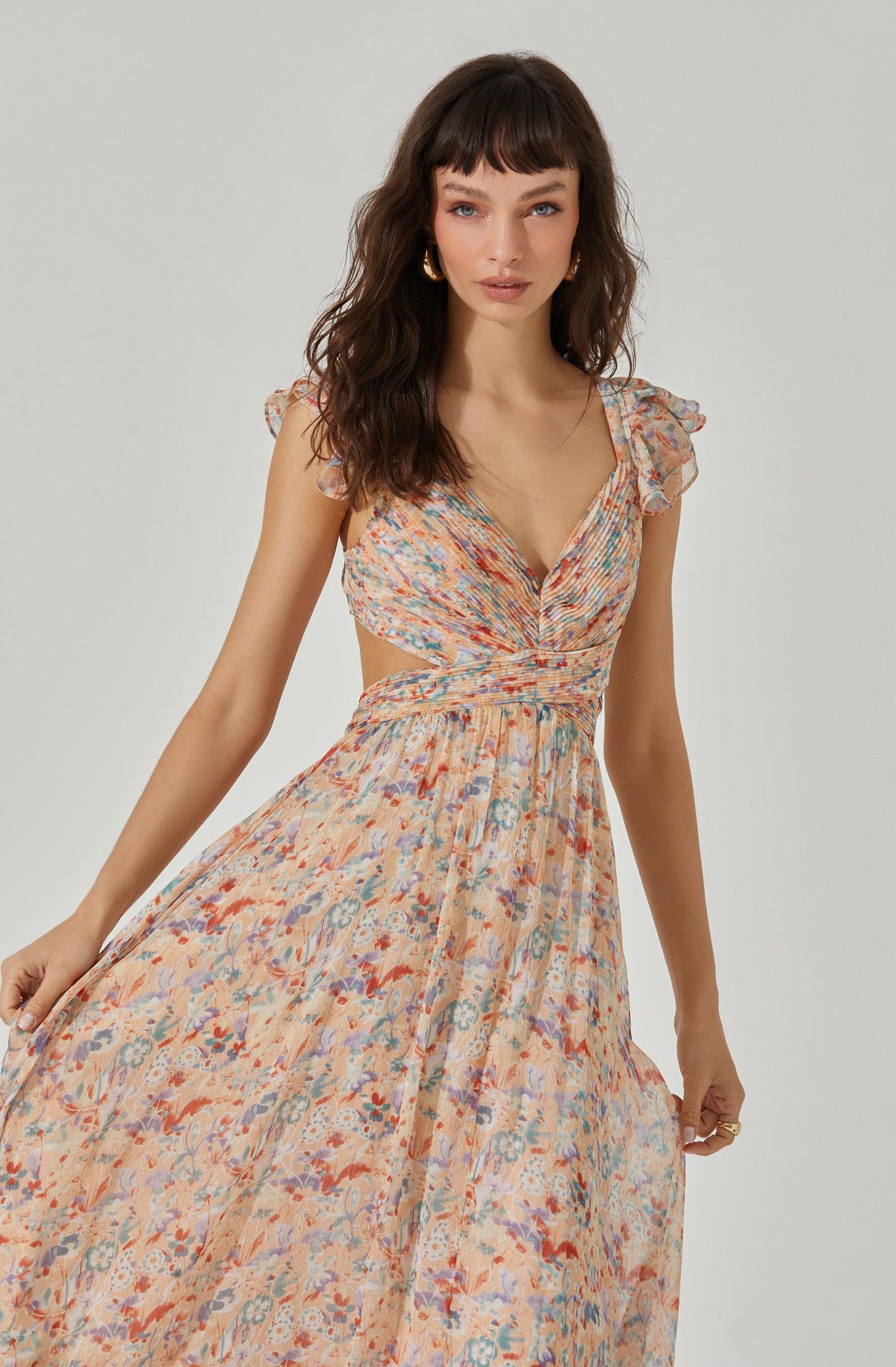 Primrose Floral Strappy Back Maxi Dress