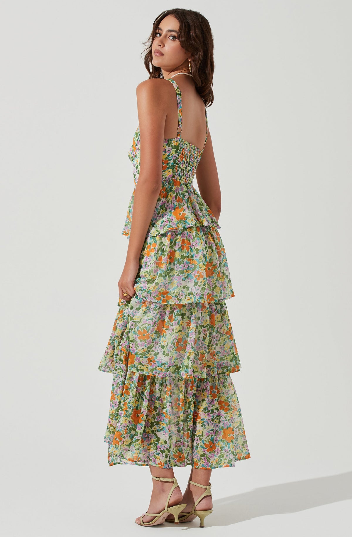 Midsummer Floral Tiered Maxi Dress