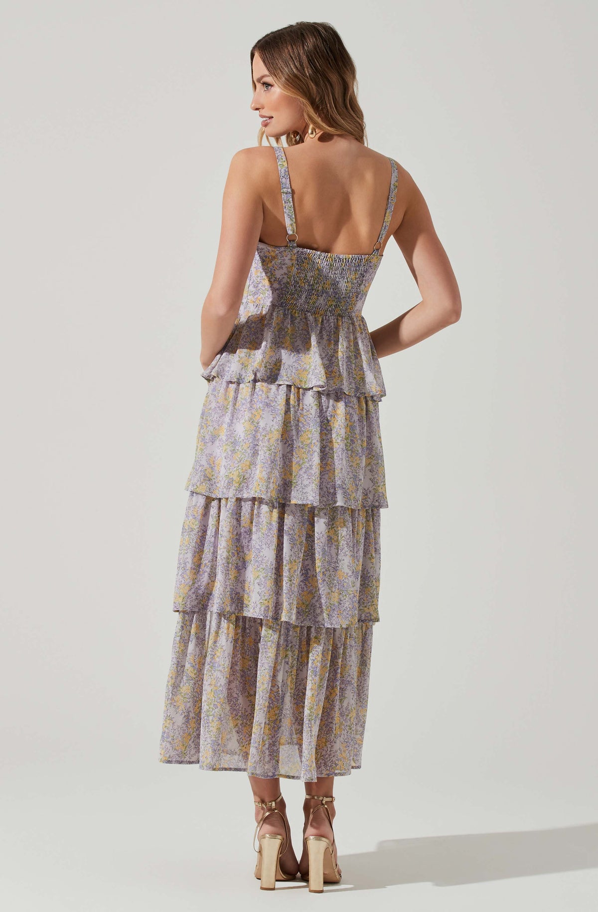 Midsummer Floral Tiered Maxi Dress