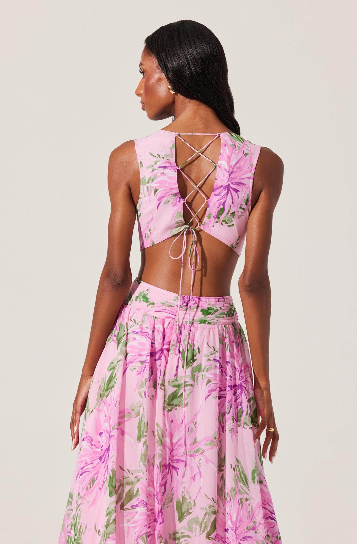 Noya Floral Cutout Maxi Dress