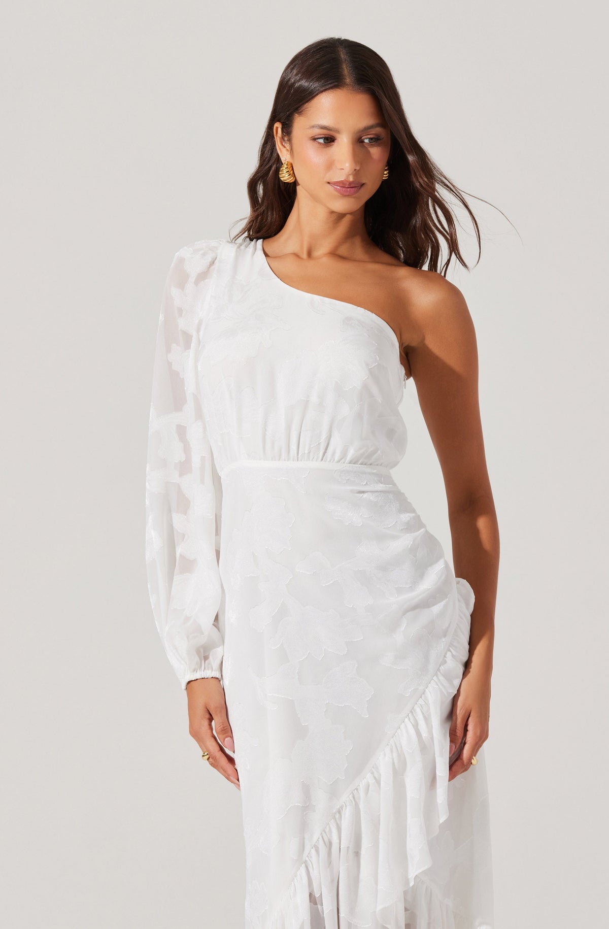 Calista One Shoulder Midi Dress