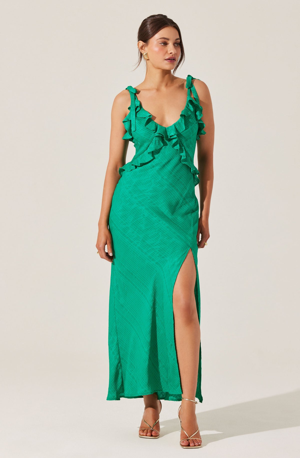 Sorbae Ruffle Maxi Dress