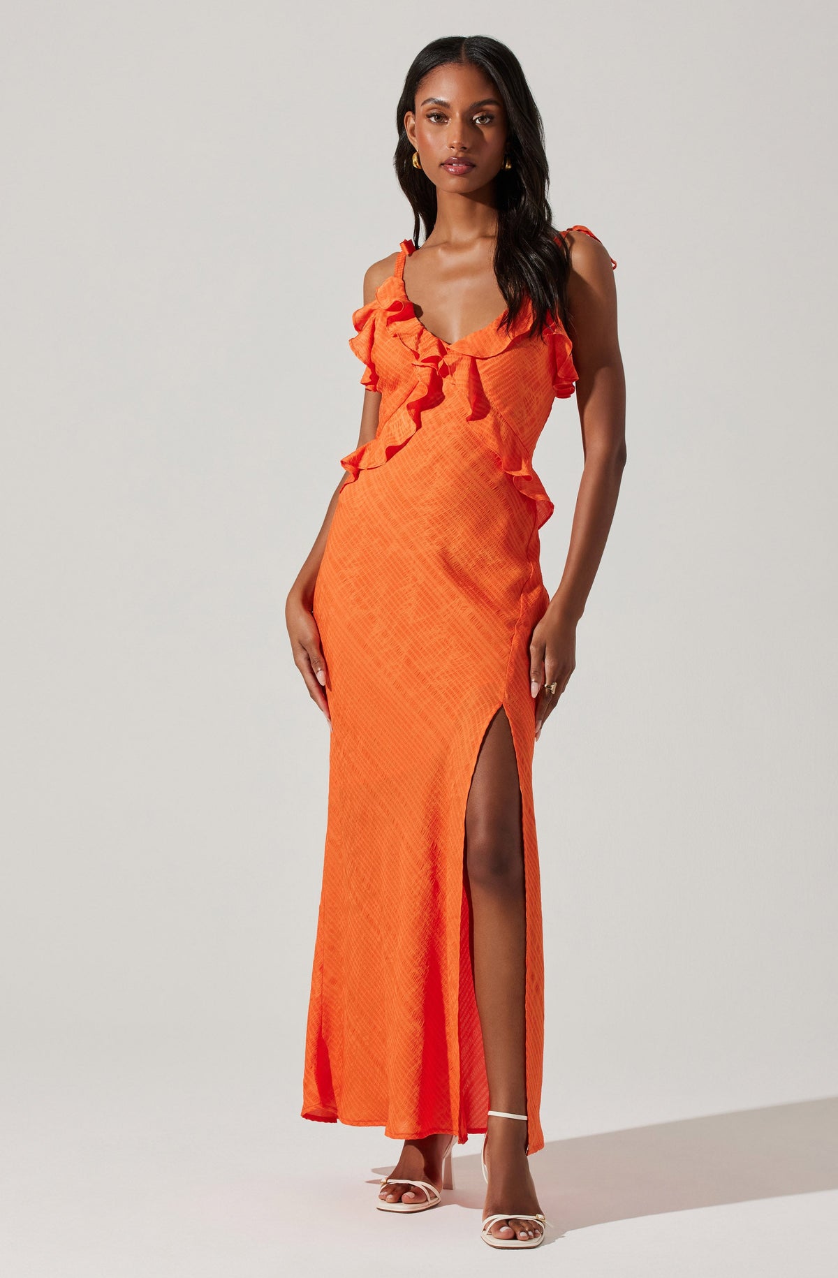 Sorbae Ruffle Maxi Dress