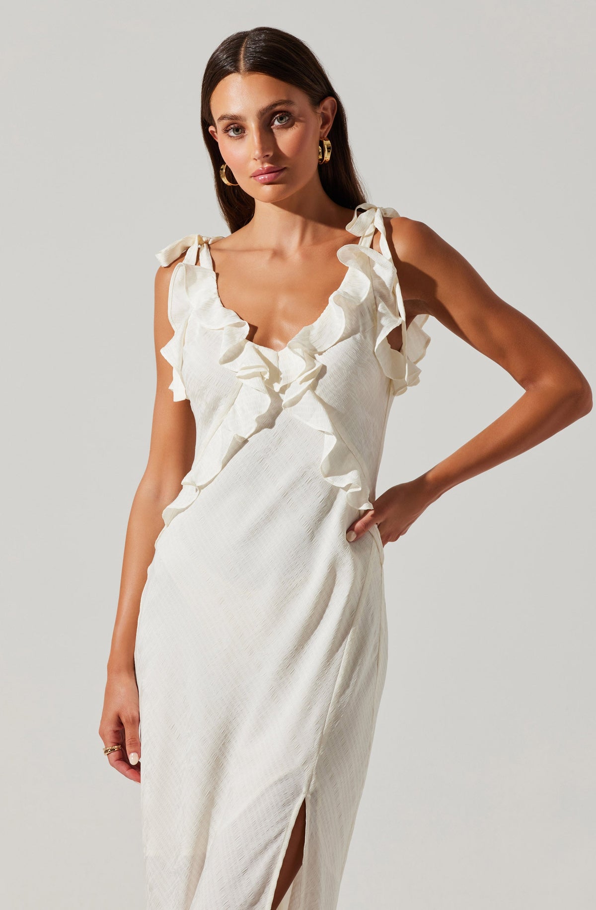 Sorbae Ruffle Maxi Dress