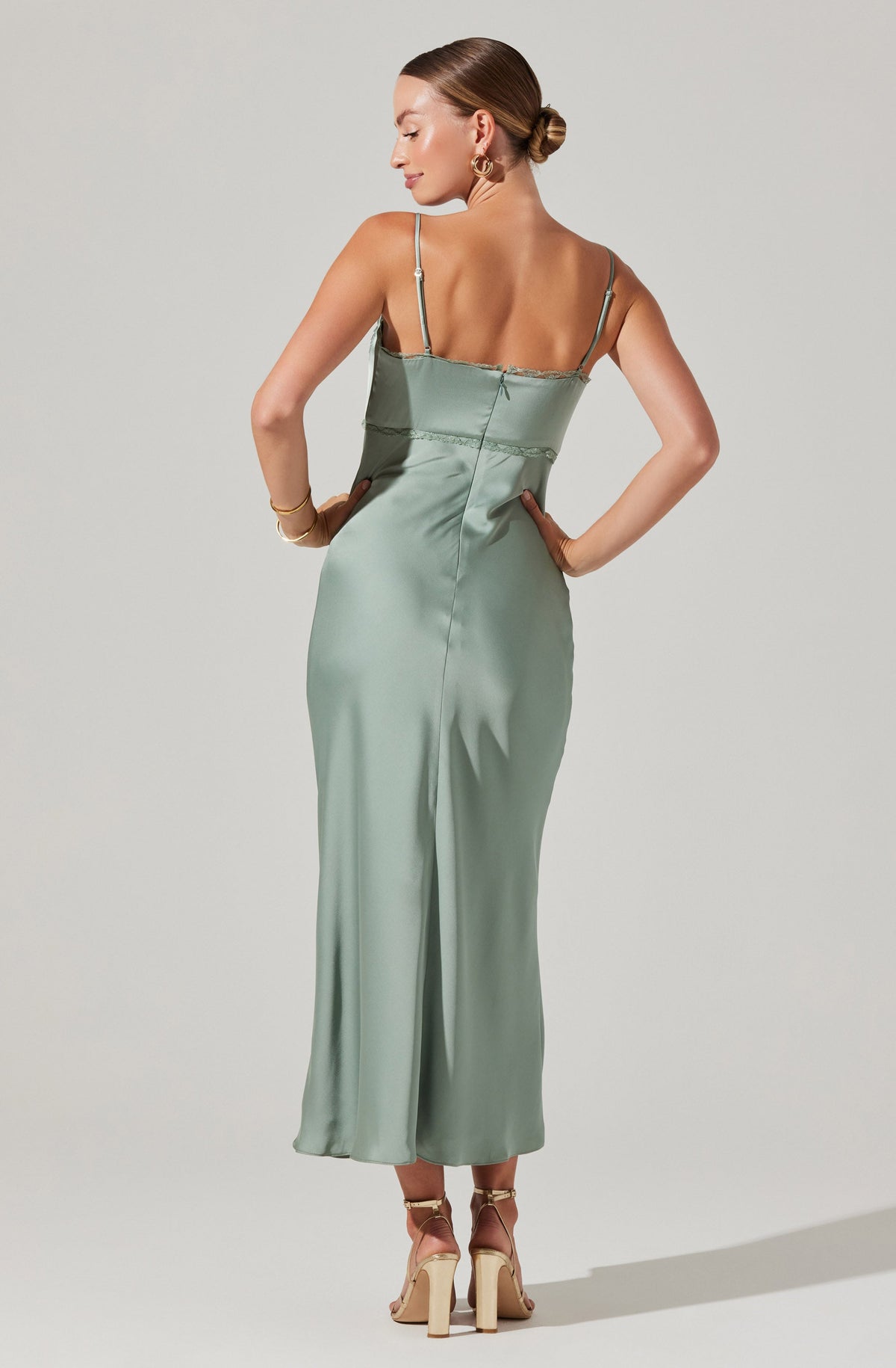 Florianne Satin Maxi Dress