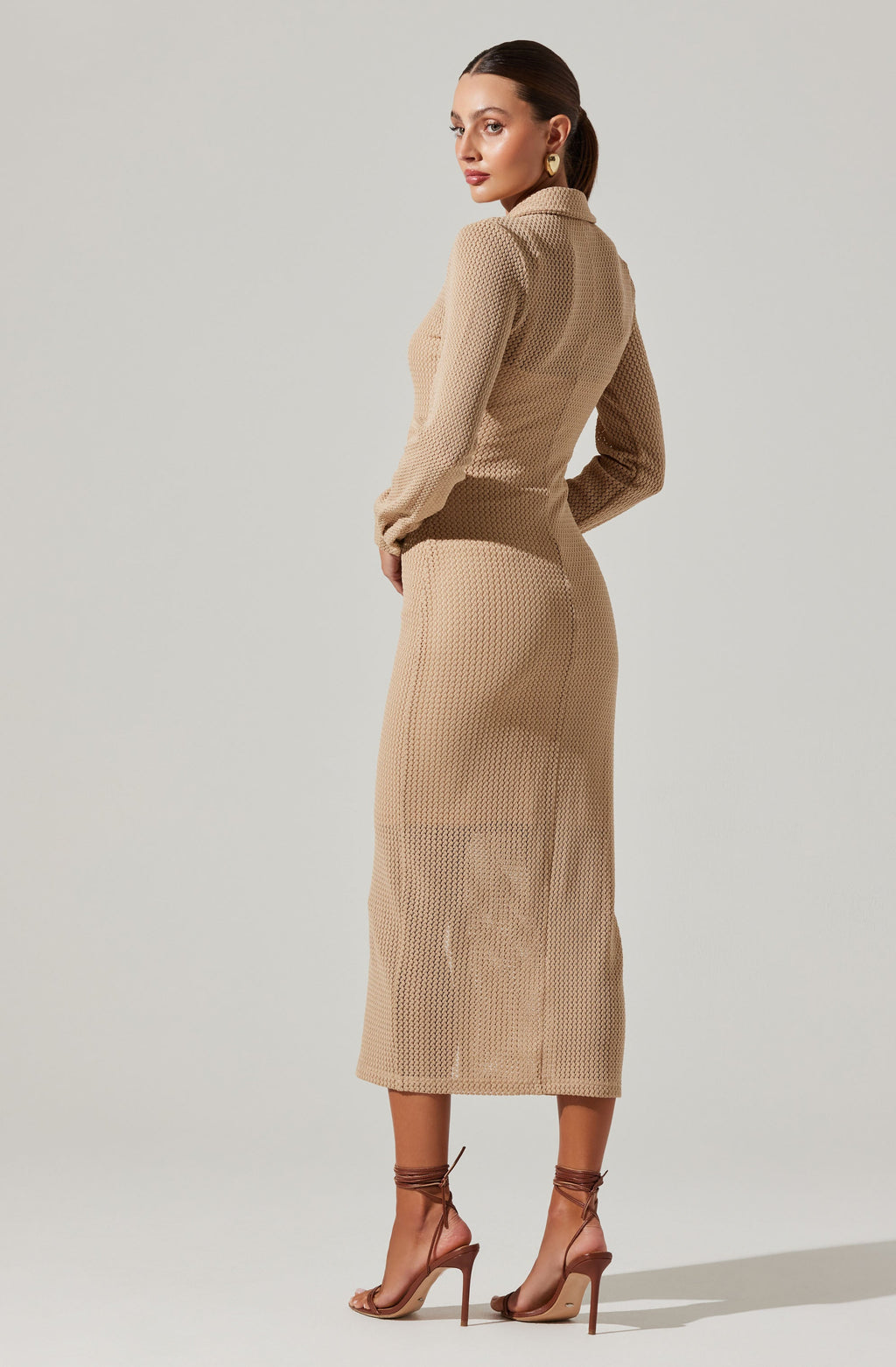 Tawna Open Stitch Midi Dress