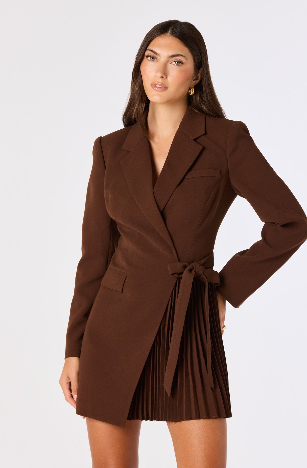Kesari Blazer Wrap Mini Dress