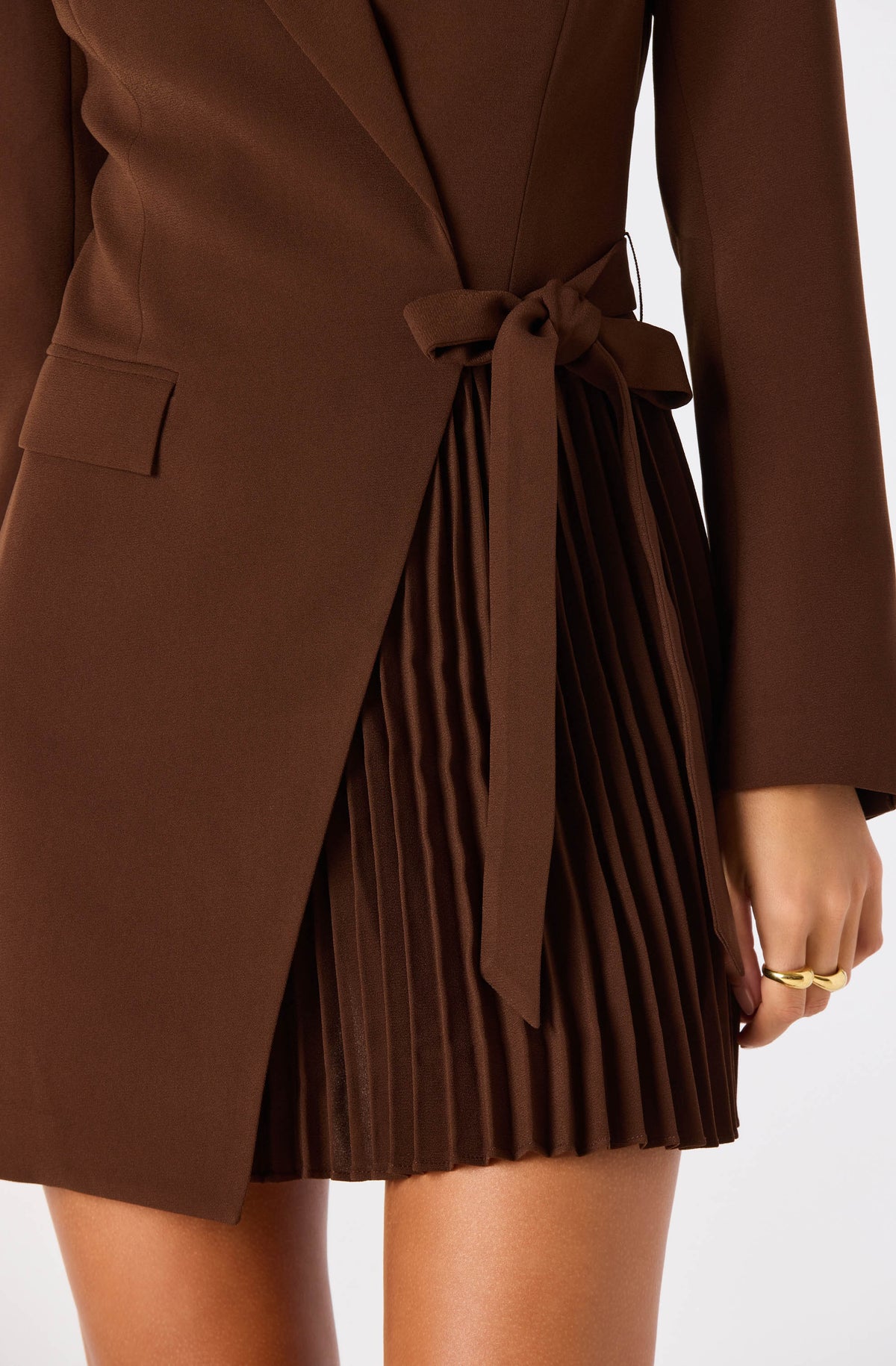 Kesari Blazer Wrap Mini Dress