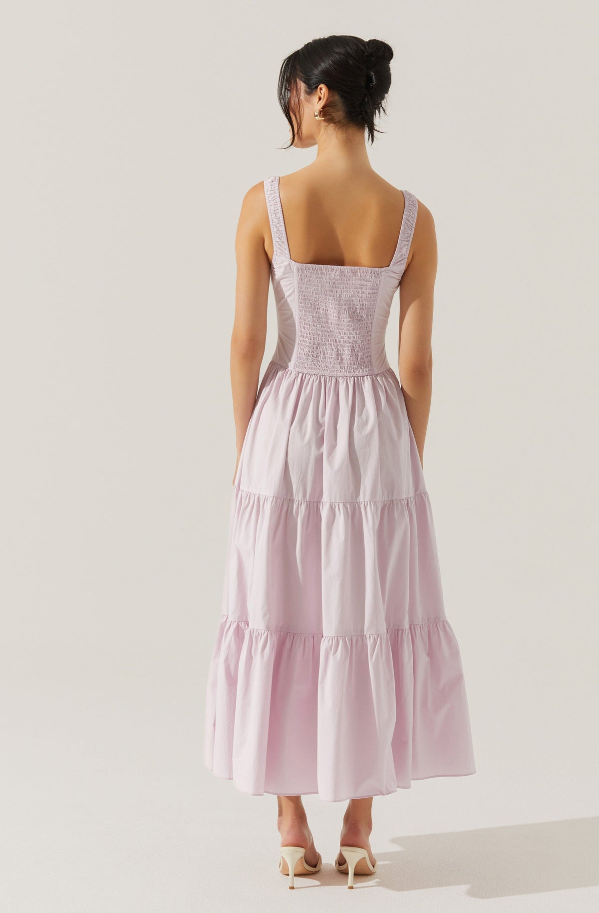 Temperance Tiered Milkmaid Maxi Dress
