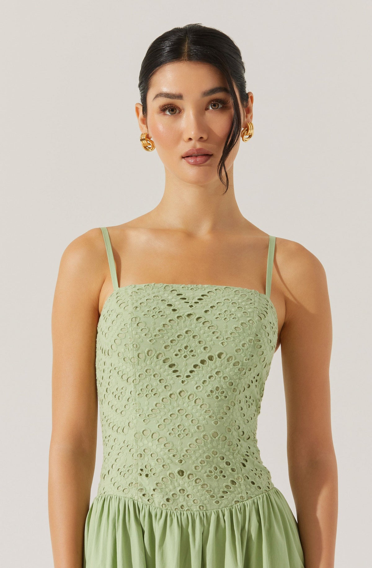 Nathalia Eyelet Midi Dress