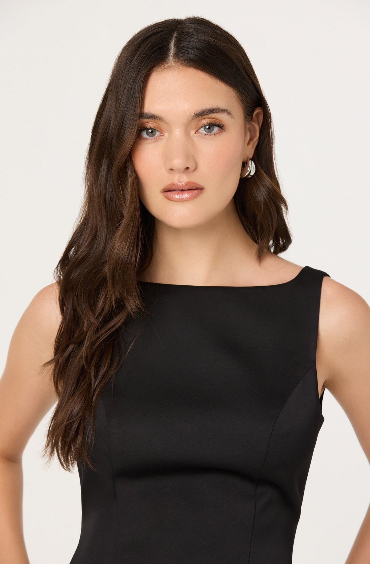 Alisanne Feather Trim Mini Dress