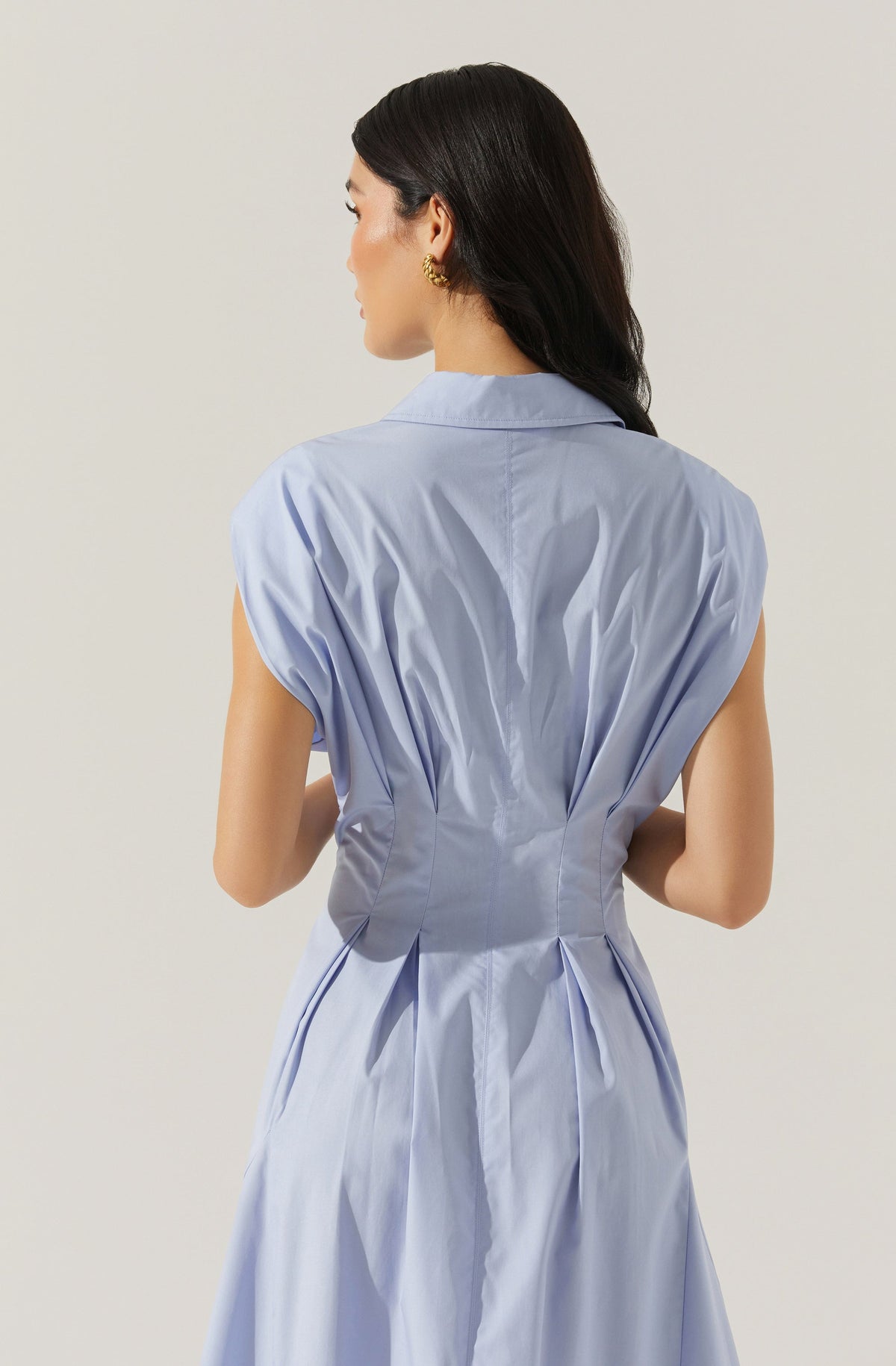 Beckett Tapered Waist Pleated Dress