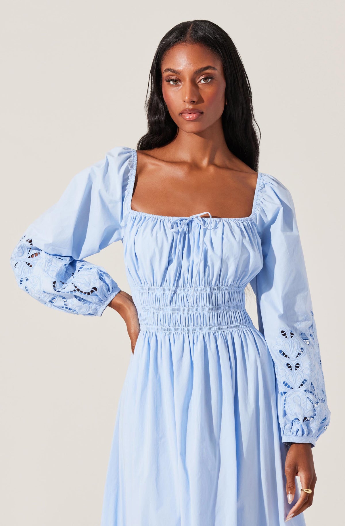 Wisnia Eyelet Embroidered Dress