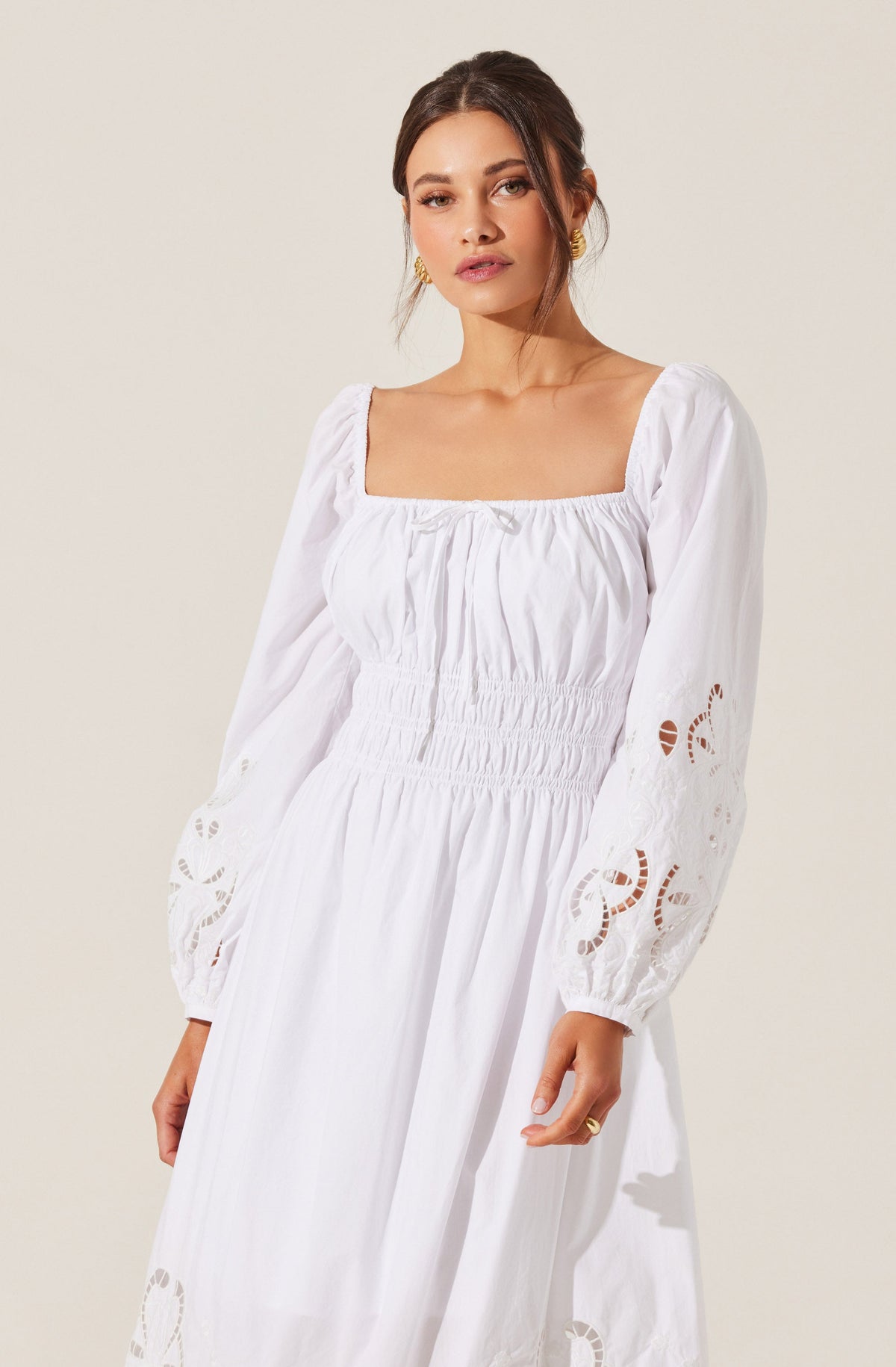 Wisnia Eyelet Embroidered Dress