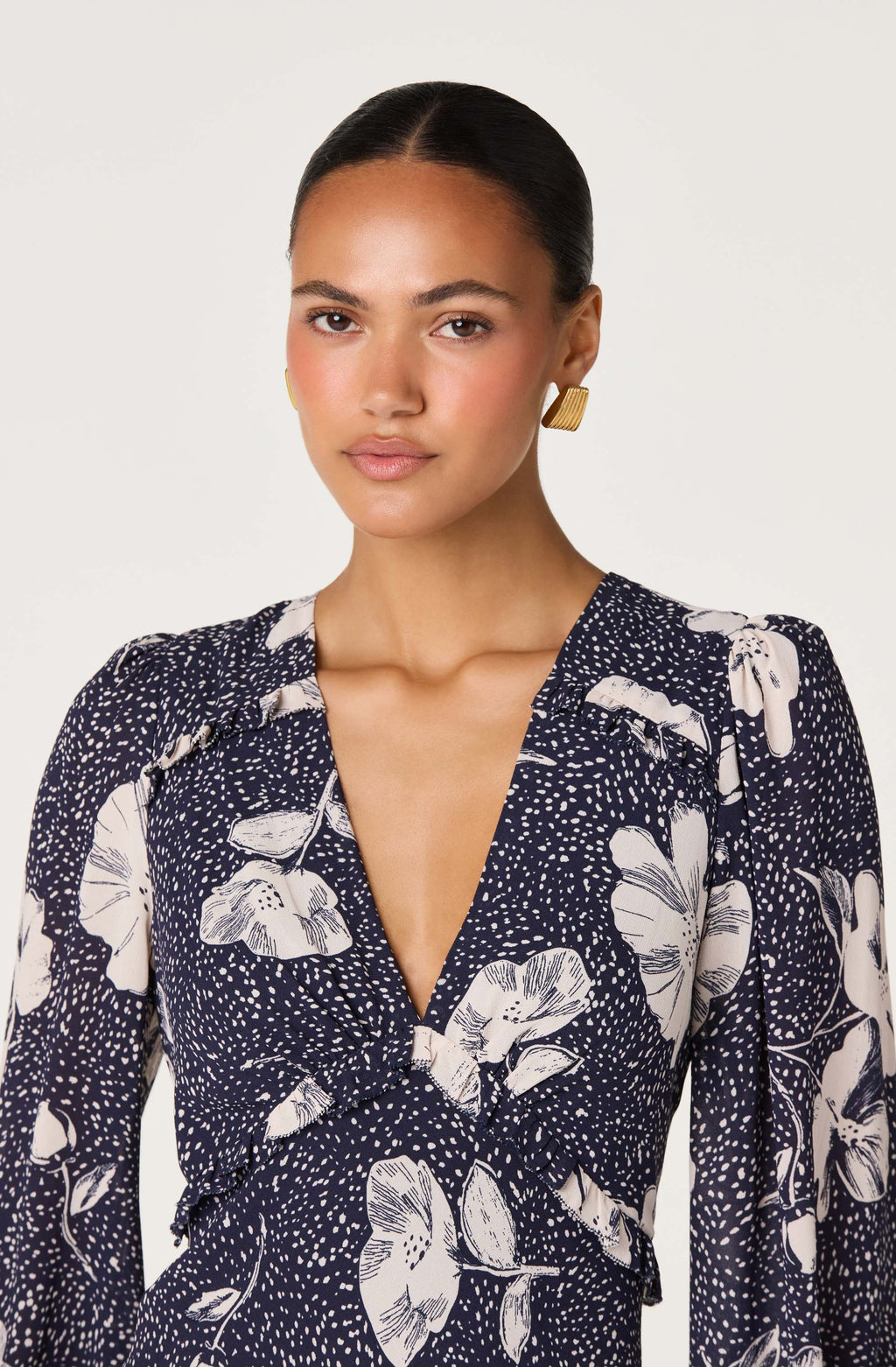 Calantha Floral V-Neck Maxi Dress