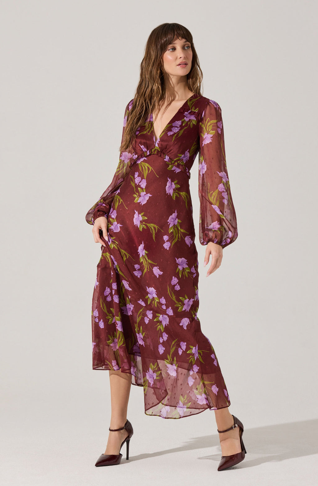 Calantha V-Neck Floral Maxi Dress