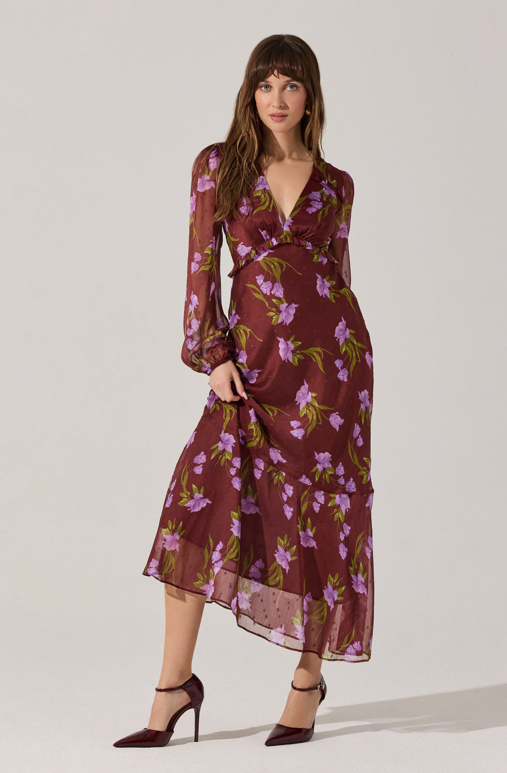 Calantha V-Neck Floral Maxi Dress