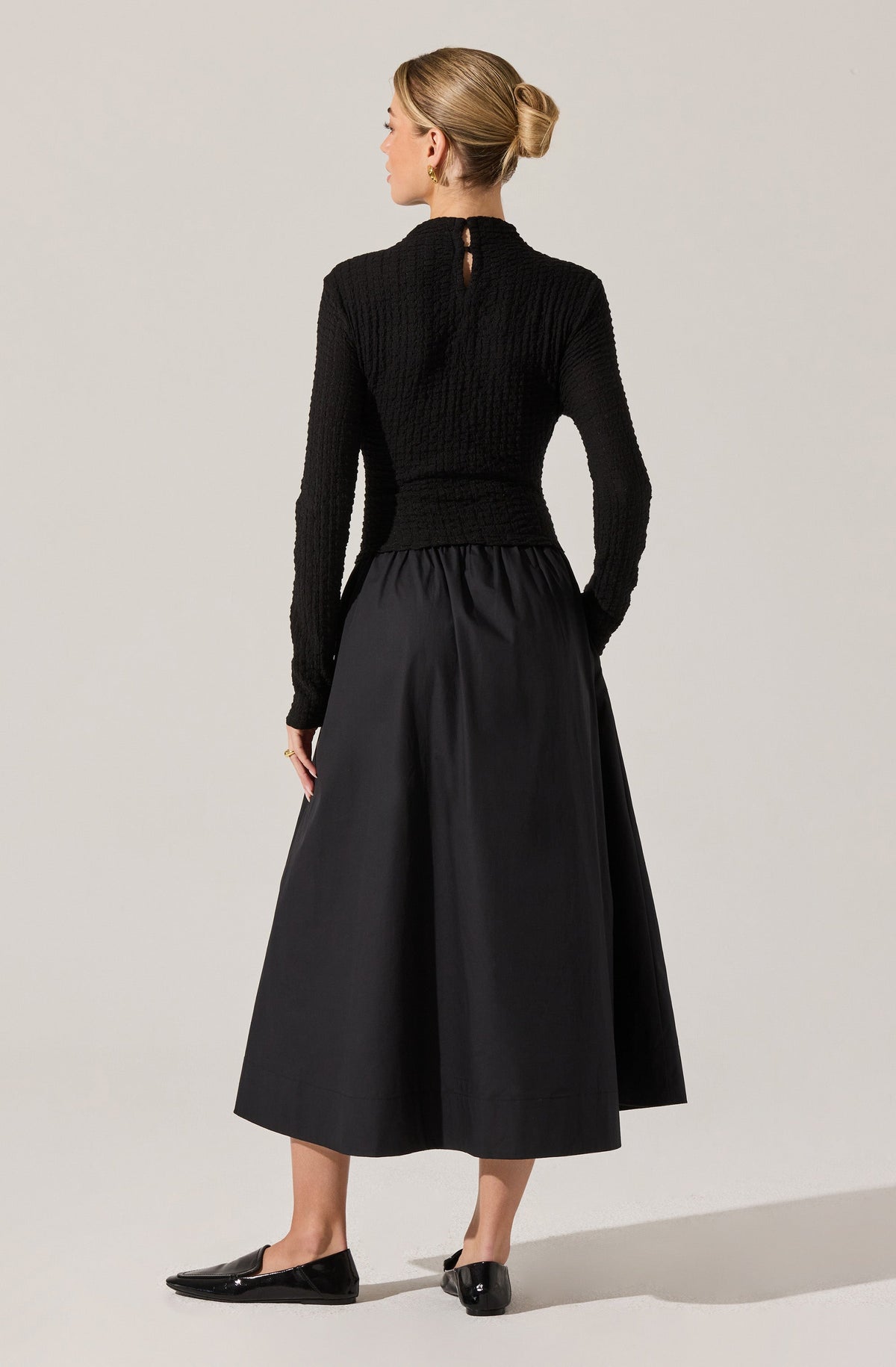 Kearney Mixed Media Midi Dress