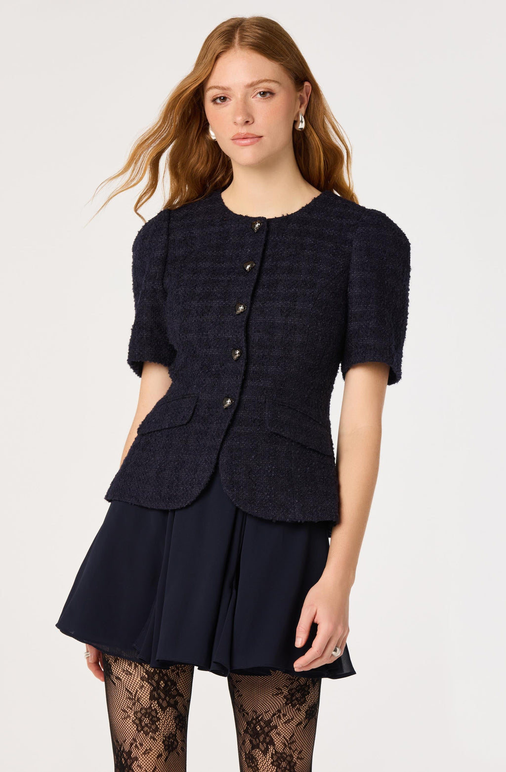 Ryleigh Tweed Mini Dress