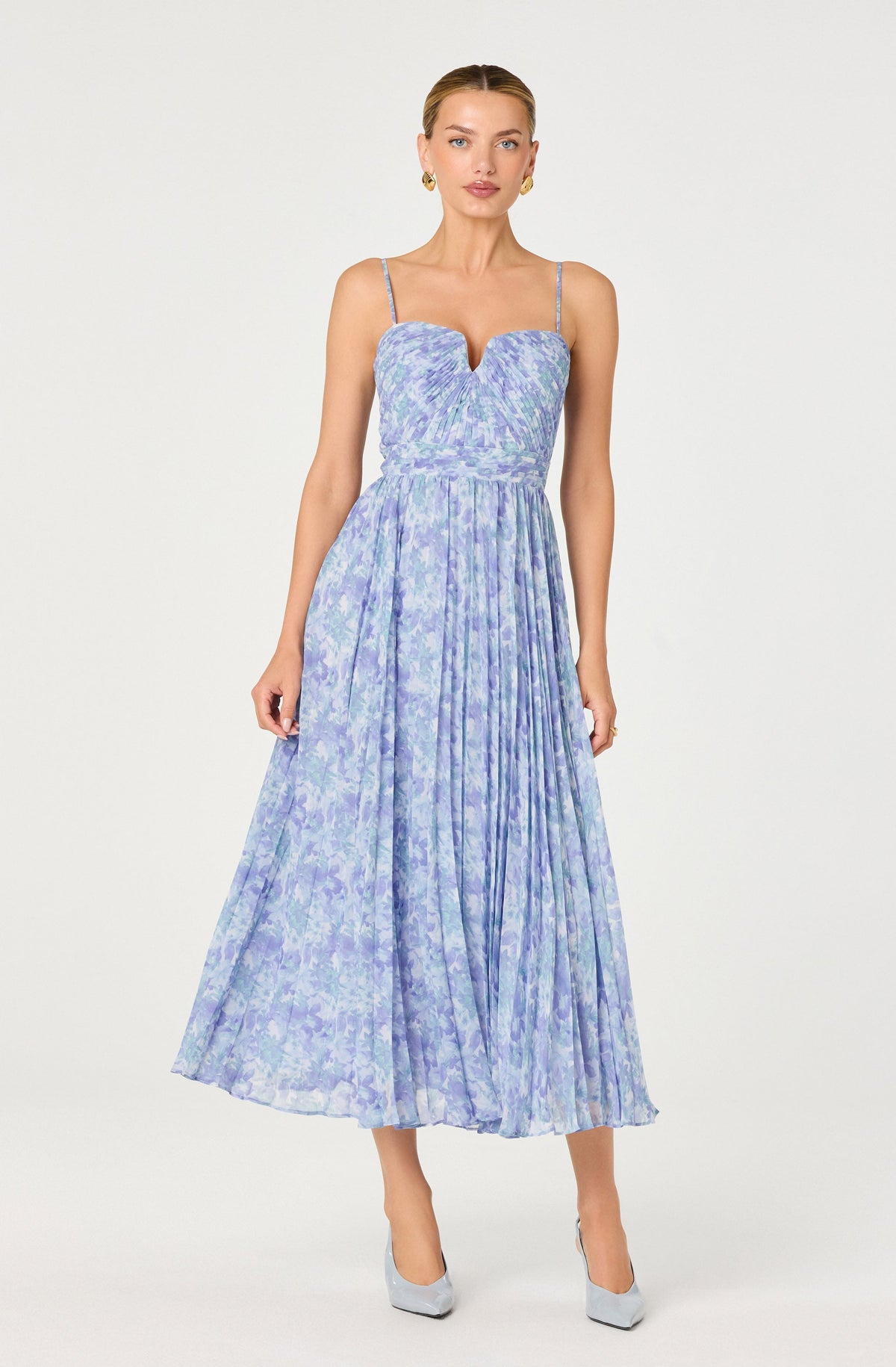 Bayley Floral Pleated Maxi Dress 1/30