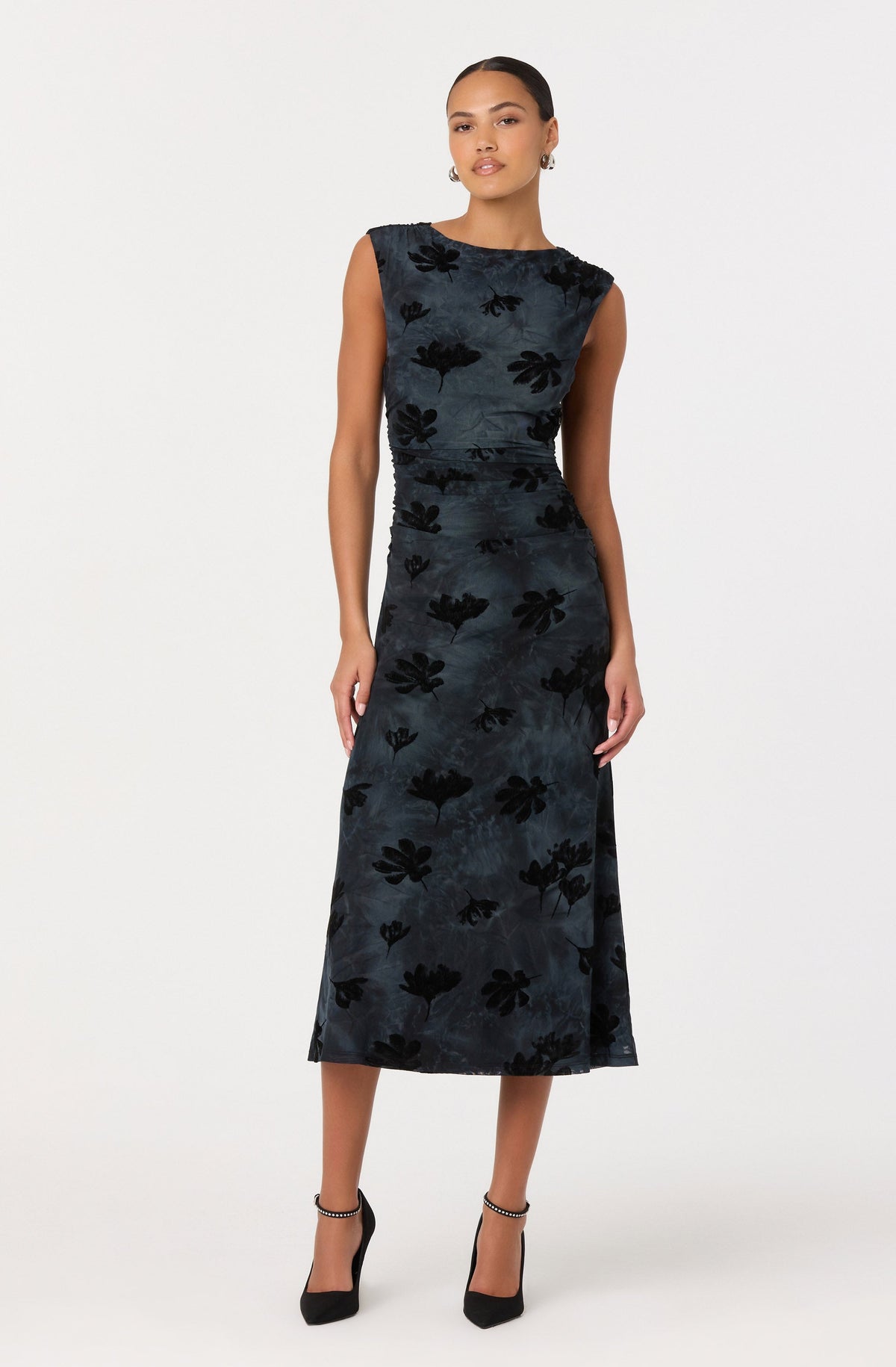Tionne Floral Midi Dress