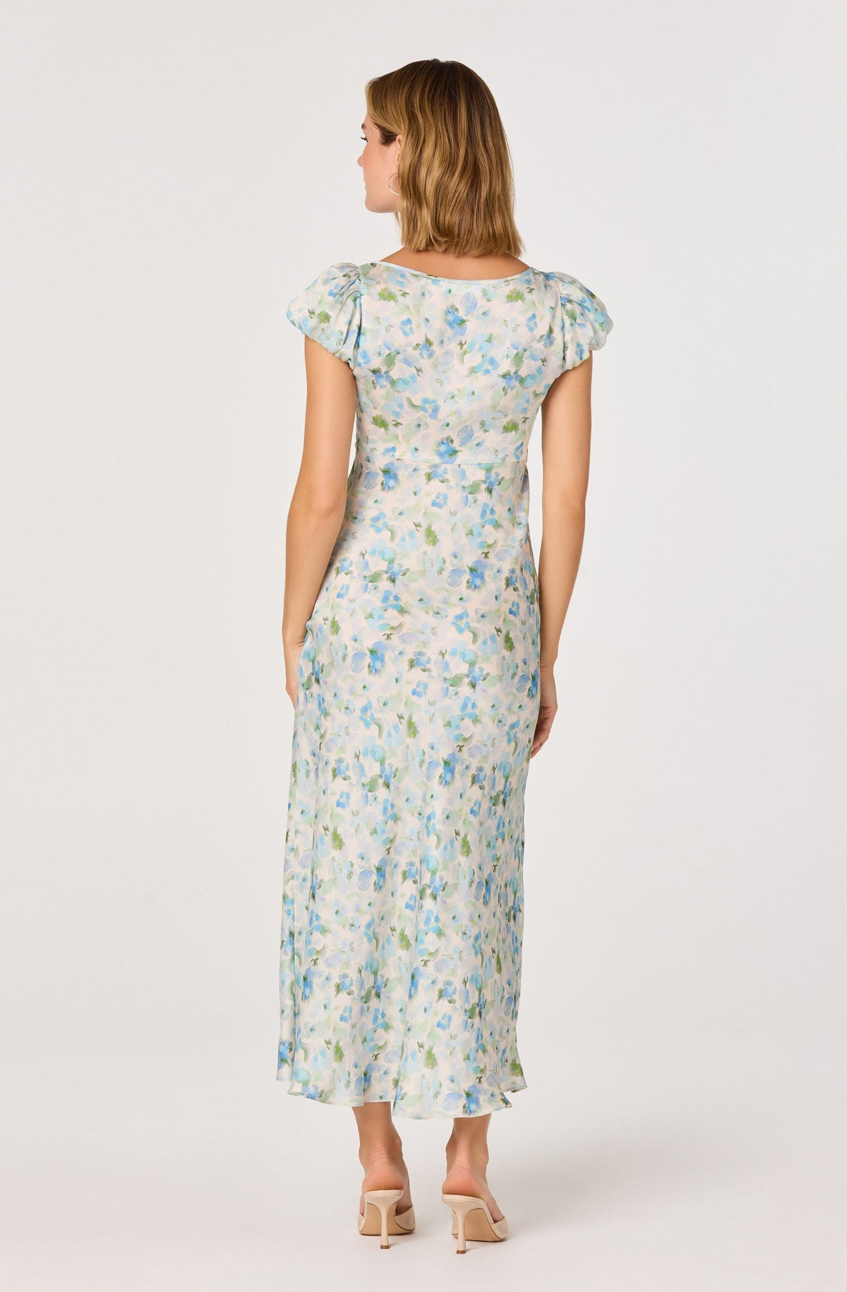 Erma Floral Empire Waist Midi Dress