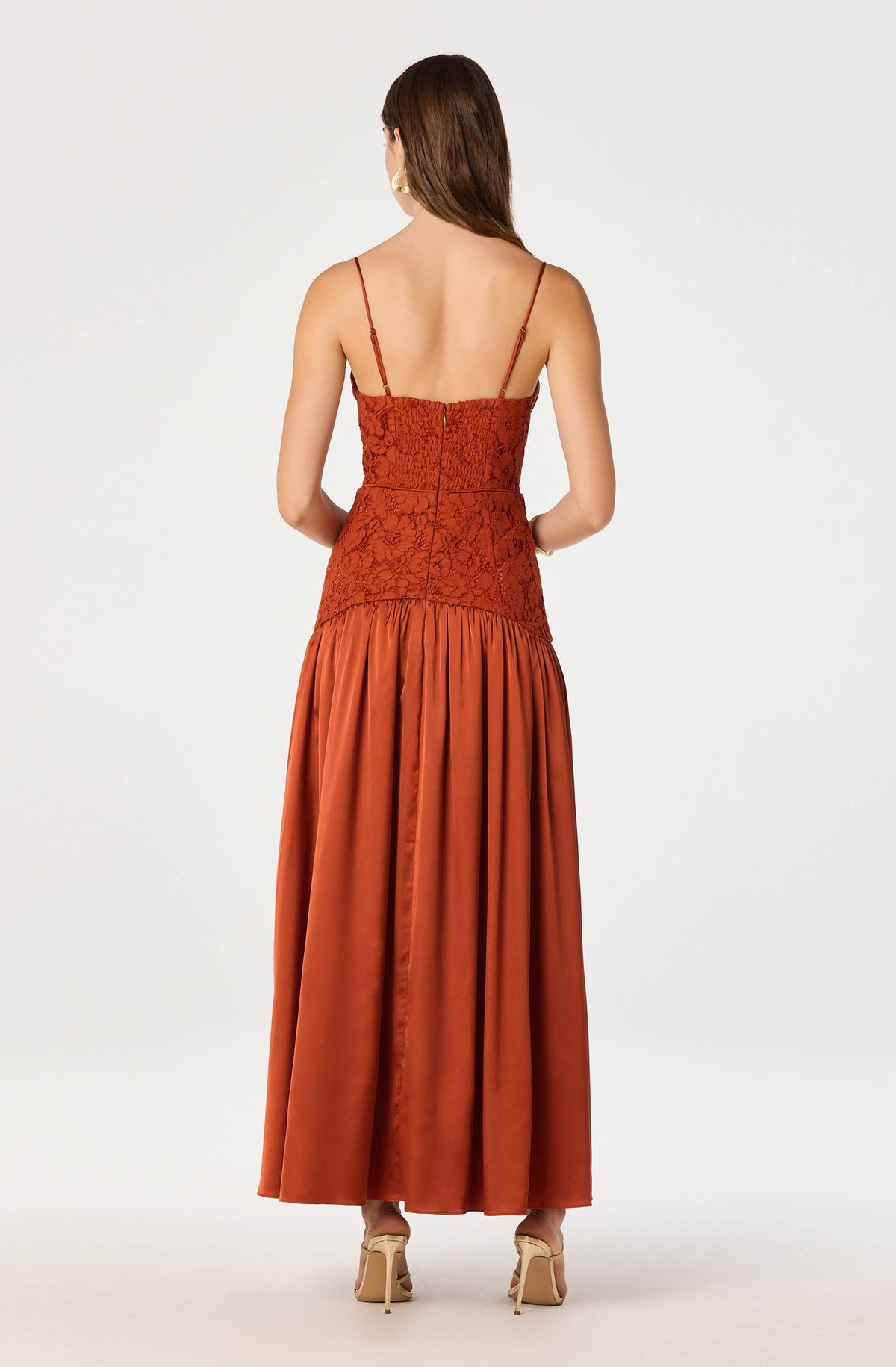Kaylani Lace Bustier Maxi Dress
