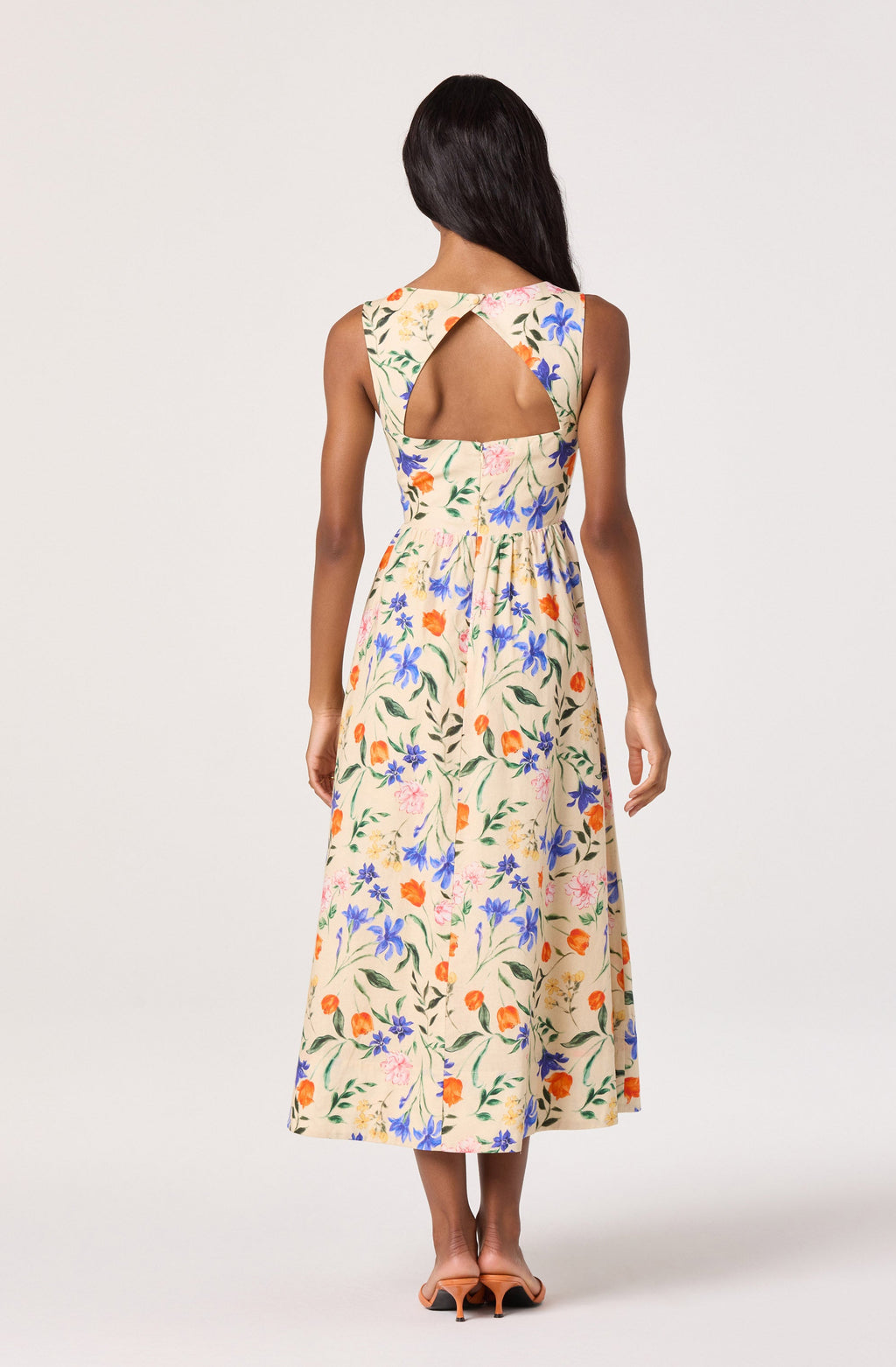Beryl Garden Floral Midi Dress