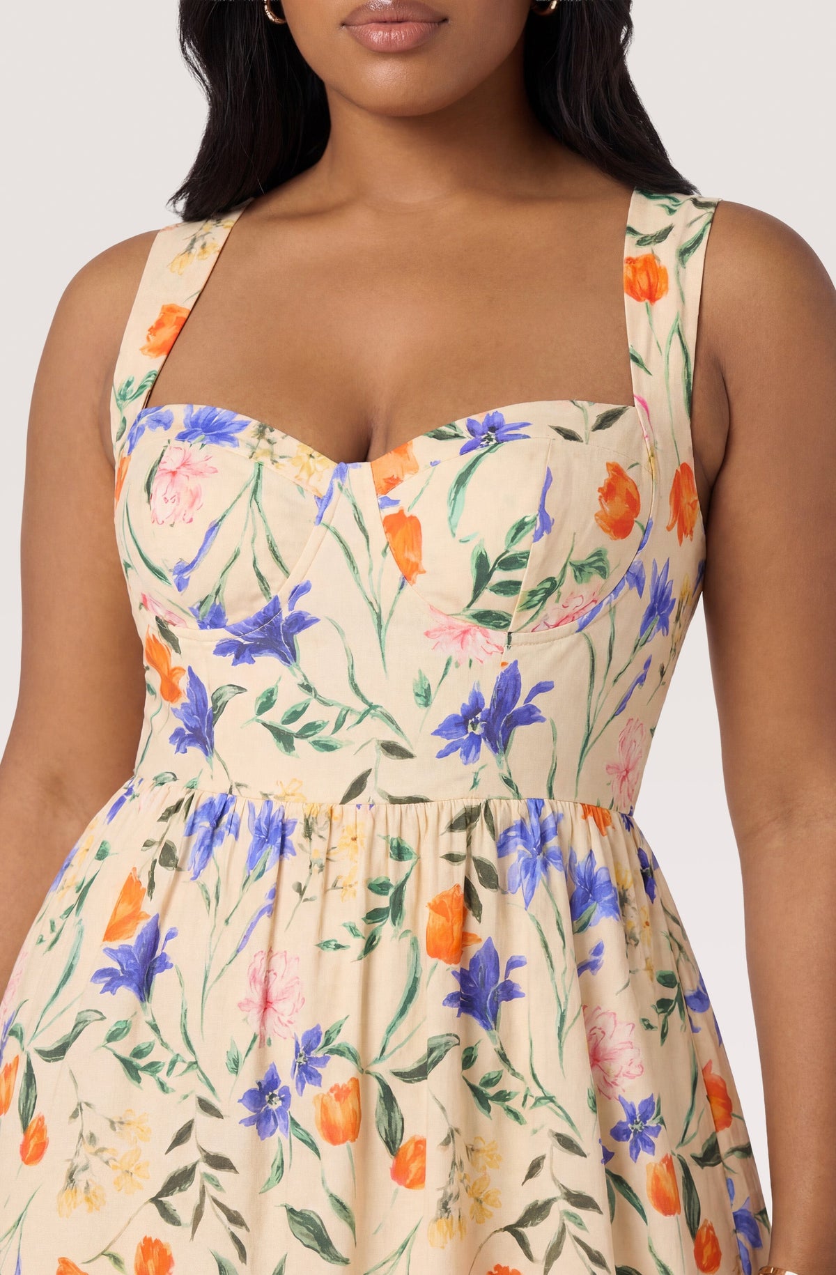 Beryl Garden Floral Midi Dress