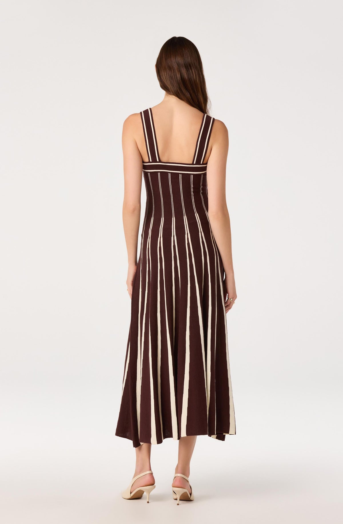 Marlen Striped Knit Maxi Dress