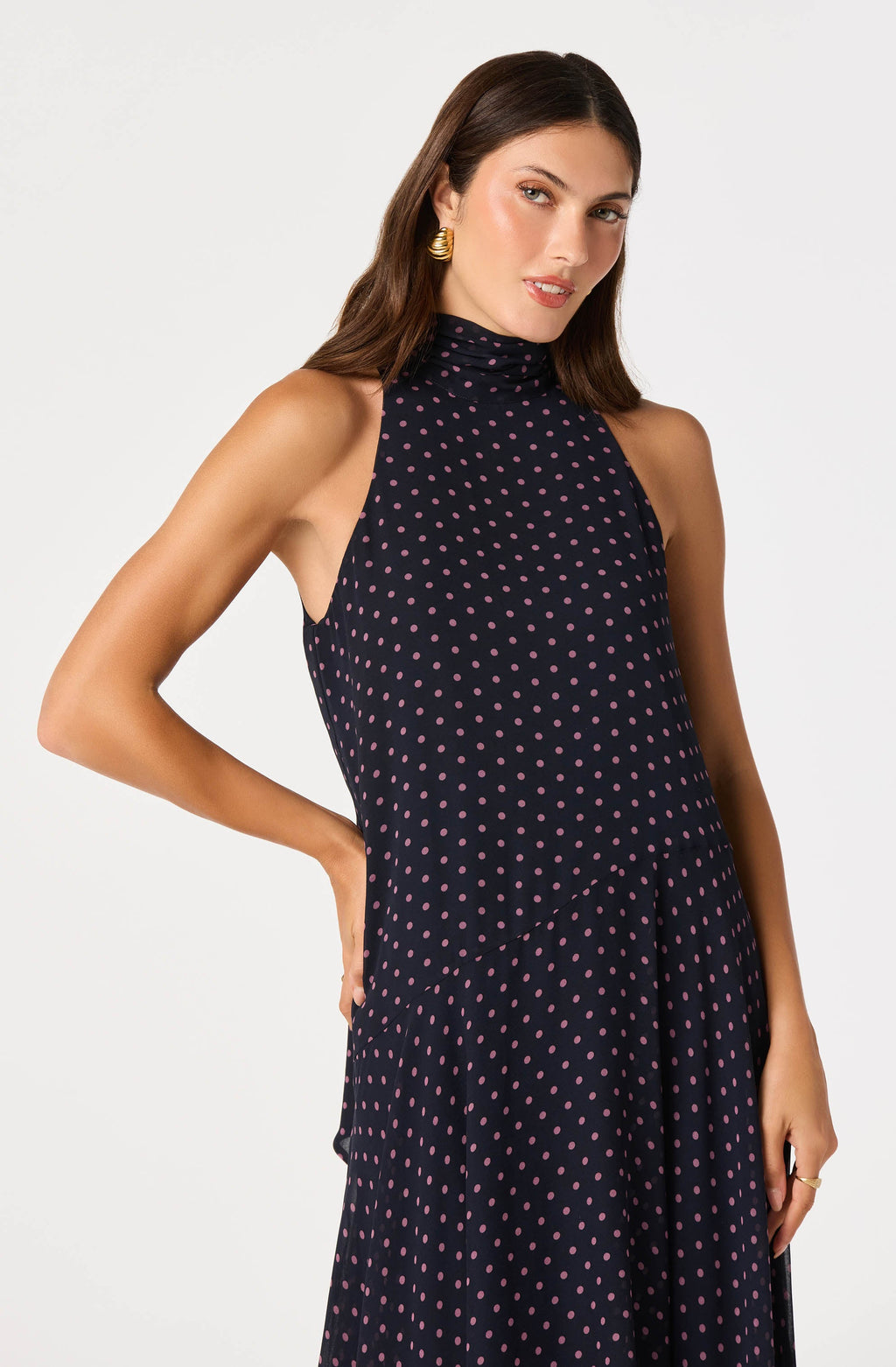 Tiana Polka Dot Maxi Dress