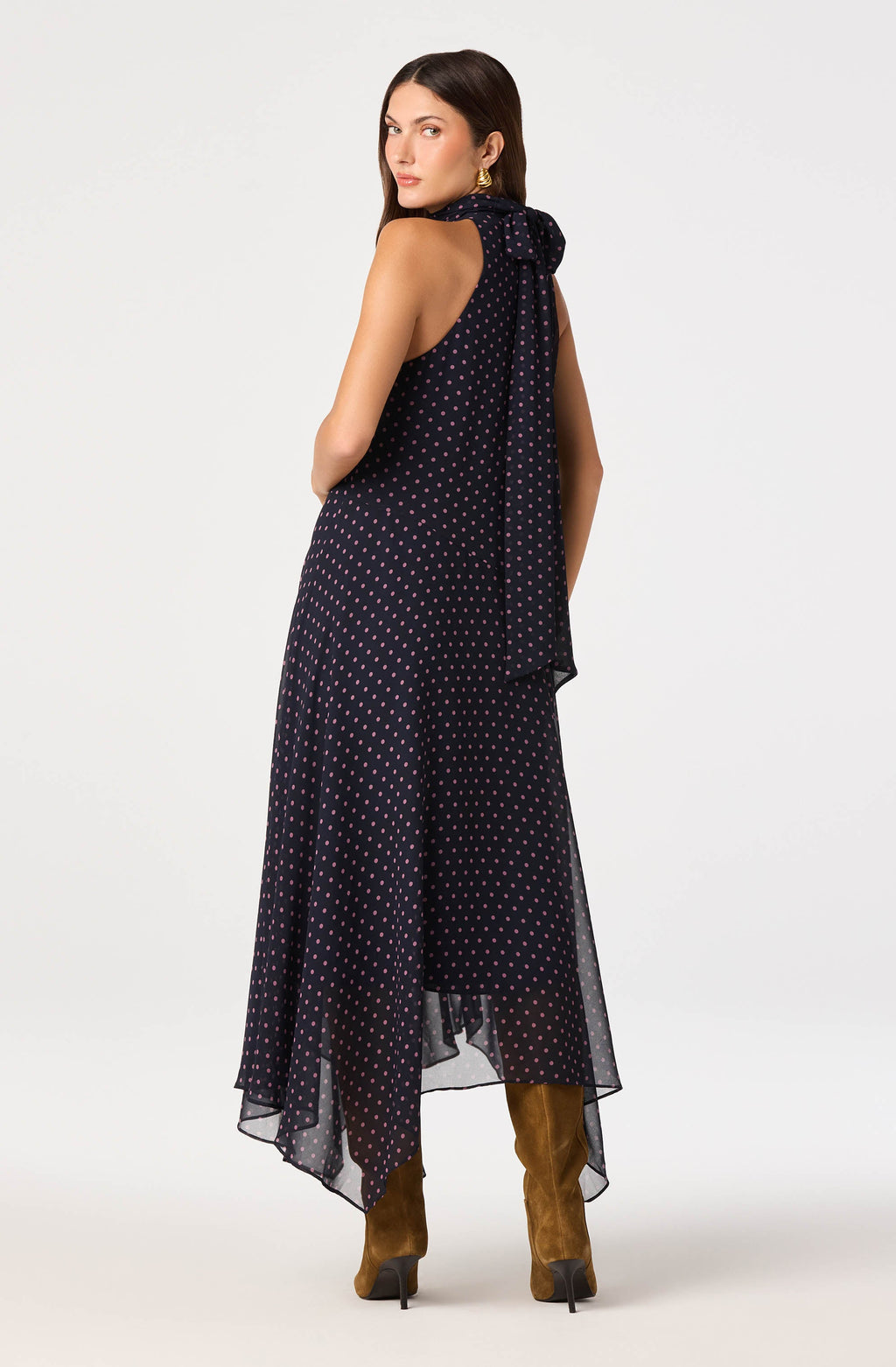 Tiana Polka Dot Maxi Dress