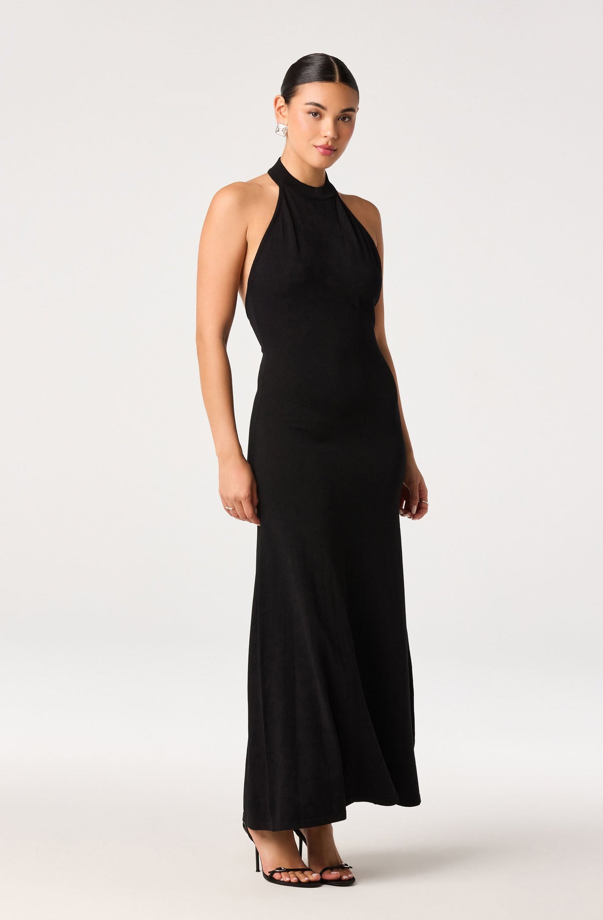 Lacy Halter Maxi Dress