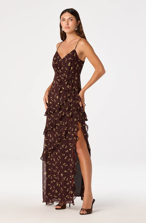 Abriella Ruffle Maxi Dress