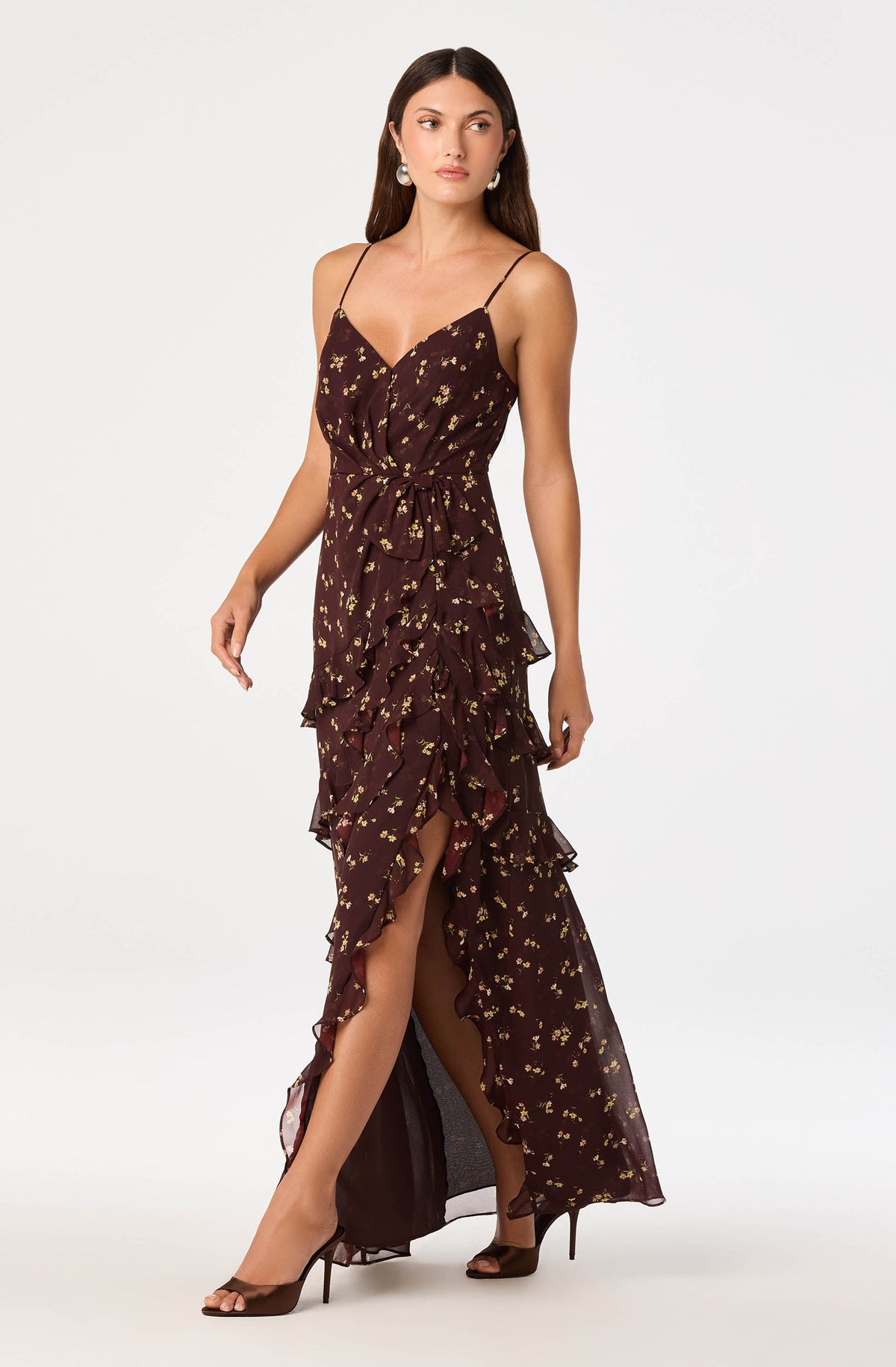 Abriella Ruffle Maxi Dress