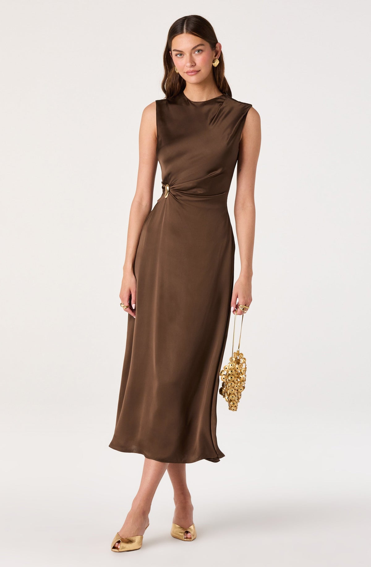 Shannon Satin Maxi Dress