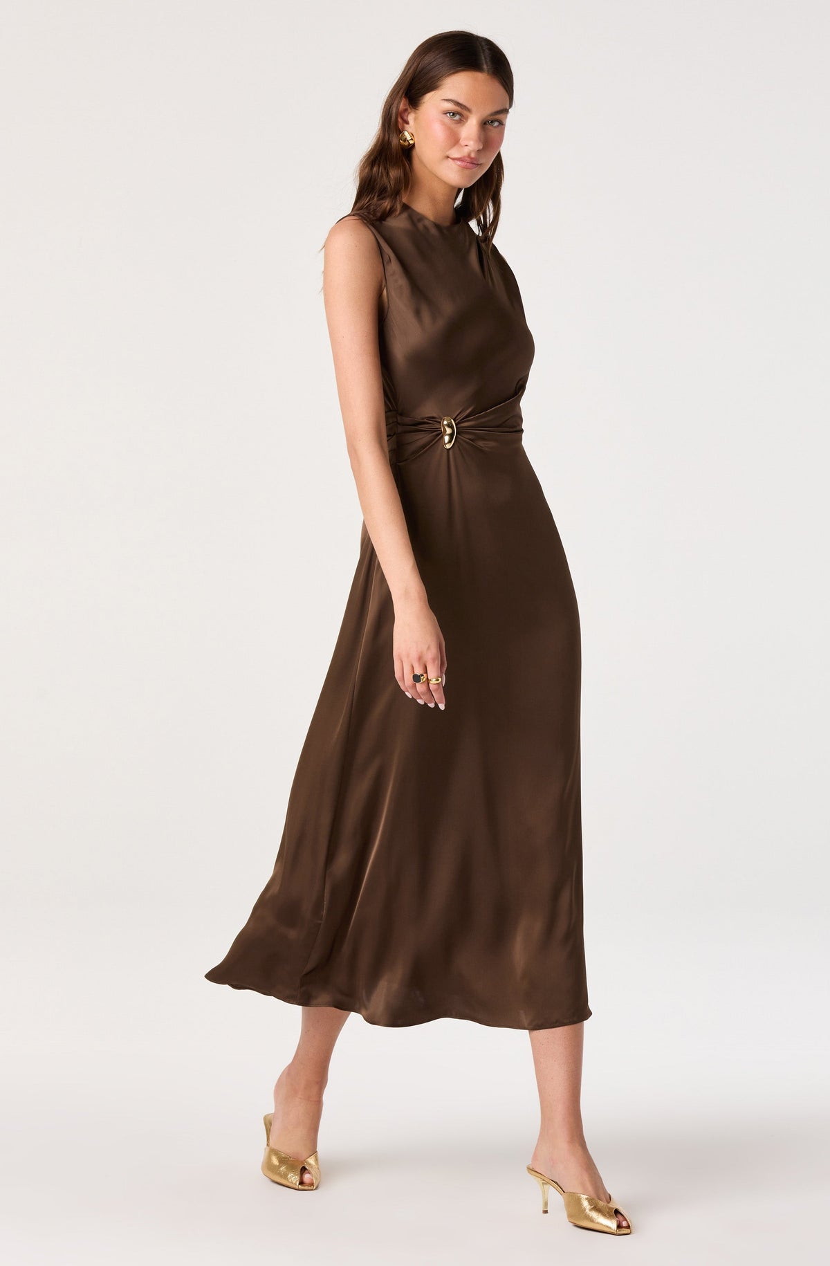 Shannon Satin Maxi Dress