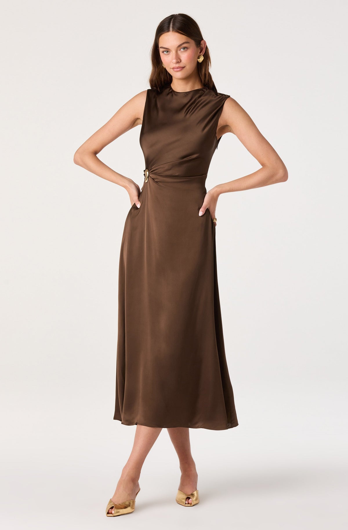 Shannon Satin Maxi Dress