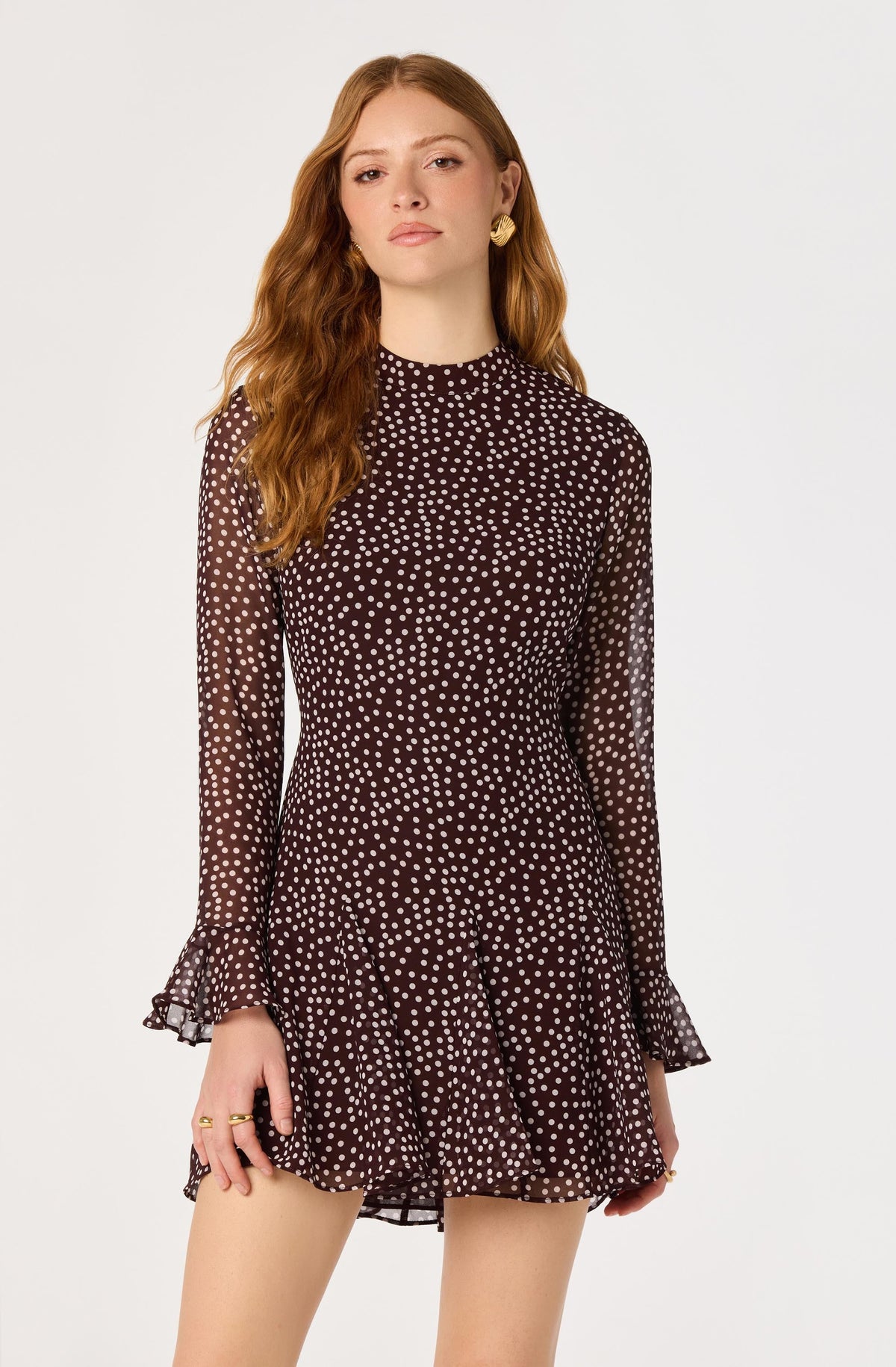 Tasha Polka Dot Mini Dress
