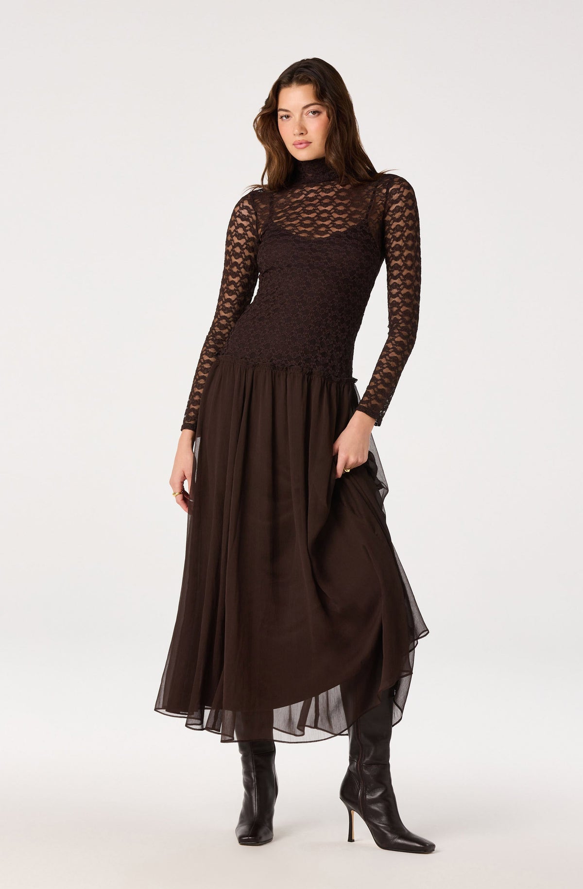 Camila Lace Bodice Maxi Dress