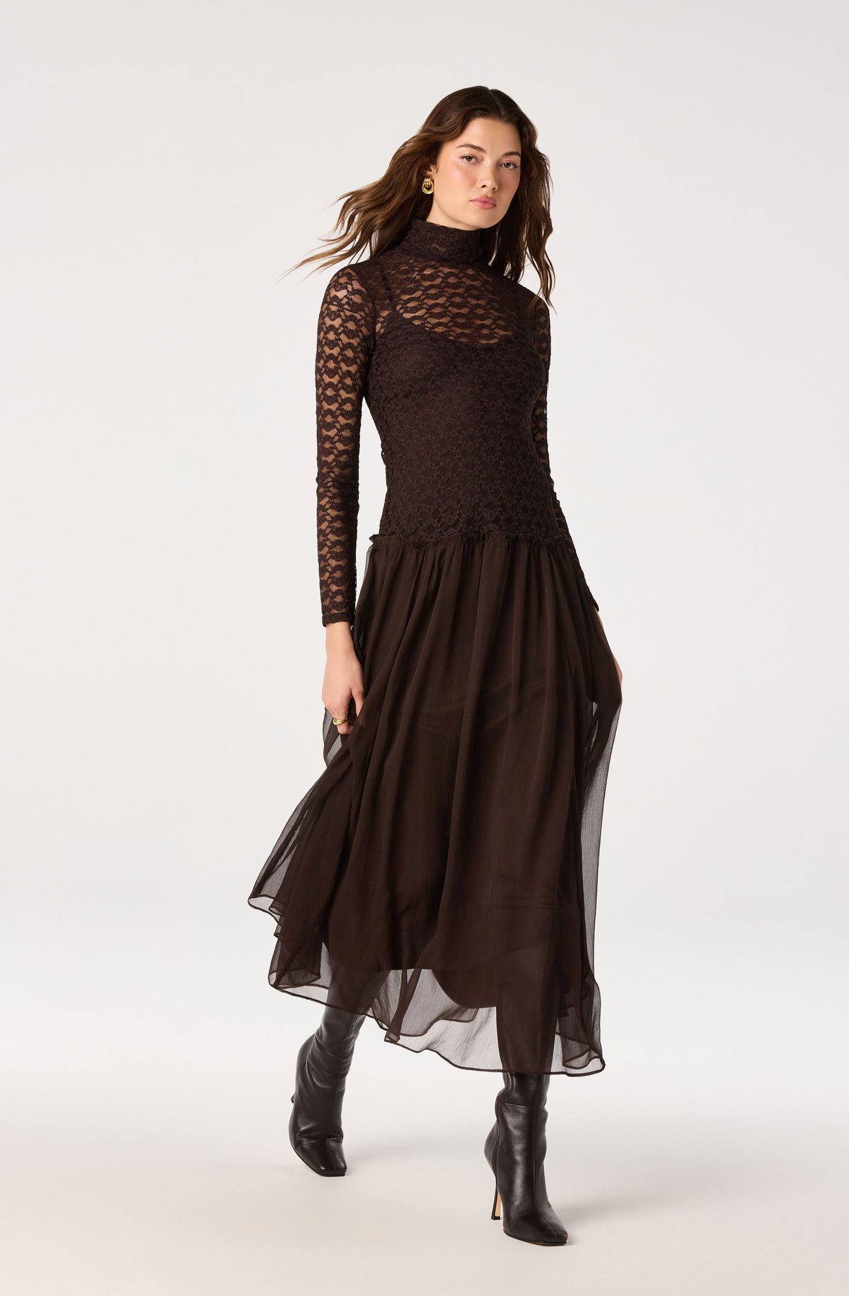 Camila Lace Bodice Maxi Dress