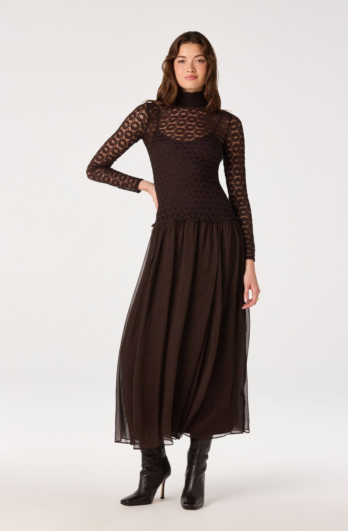 Camila Lace Bodice Maxi Dress