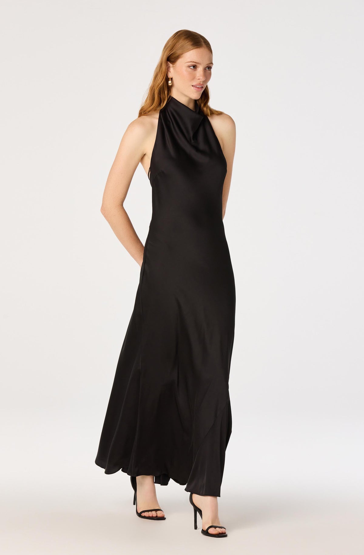 Mackenzi Satin Halter Maxi Dress