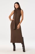 Shyanne Turtleneck Scarf Sweater Dress
