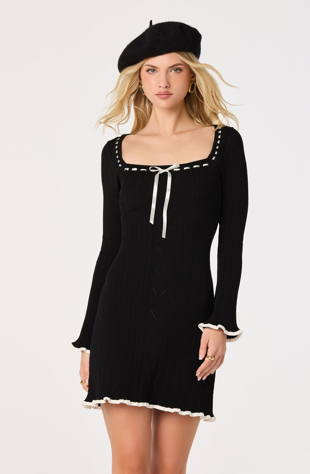 Daysha Square Neck Mini Dress