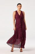 Casia Lace Ruffle Maxi Dress