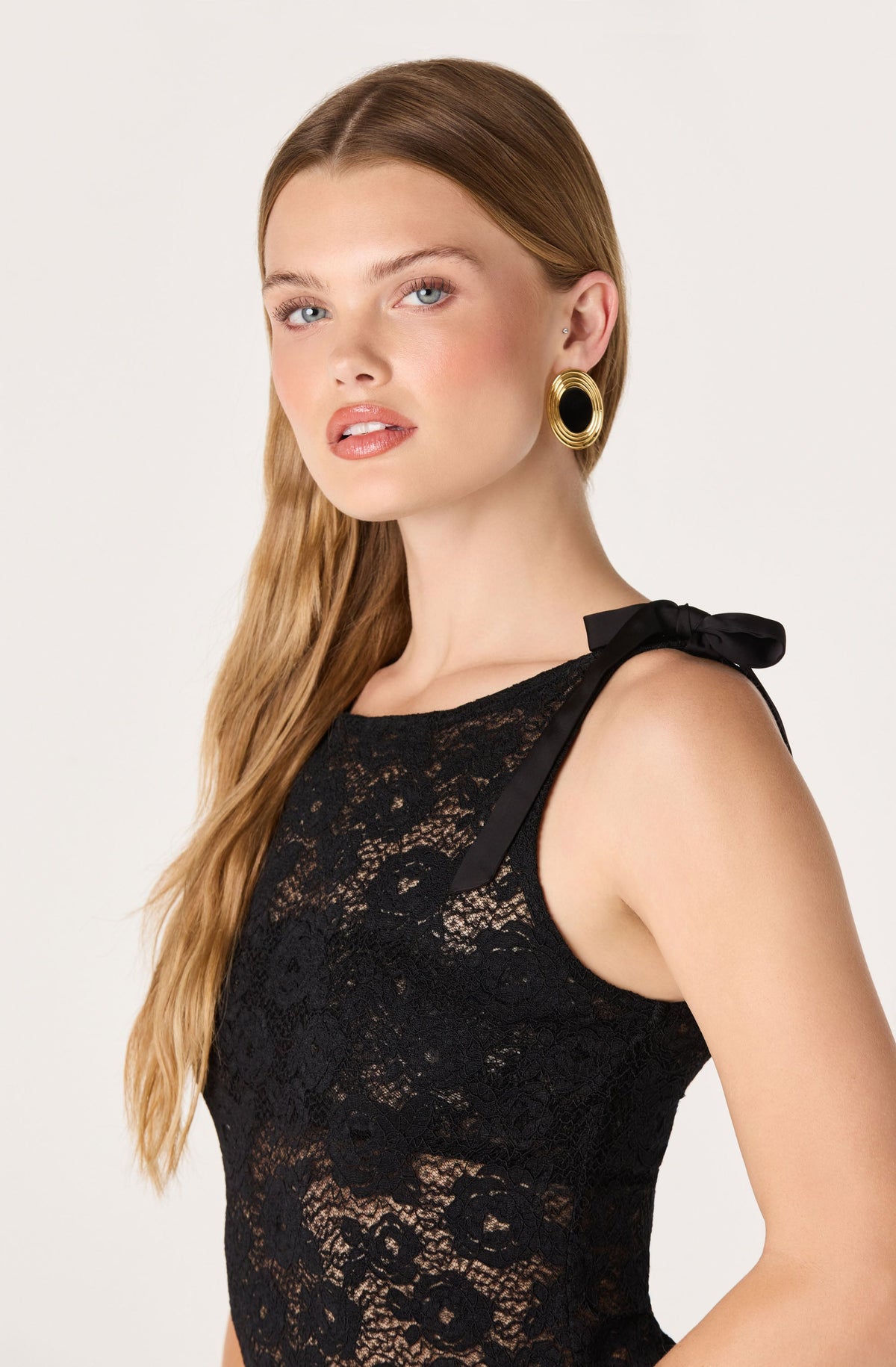 Giuliana Lace Bodice Maxi Dress