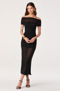 Belladonna Mesh Off Shoulder Maxi Dress